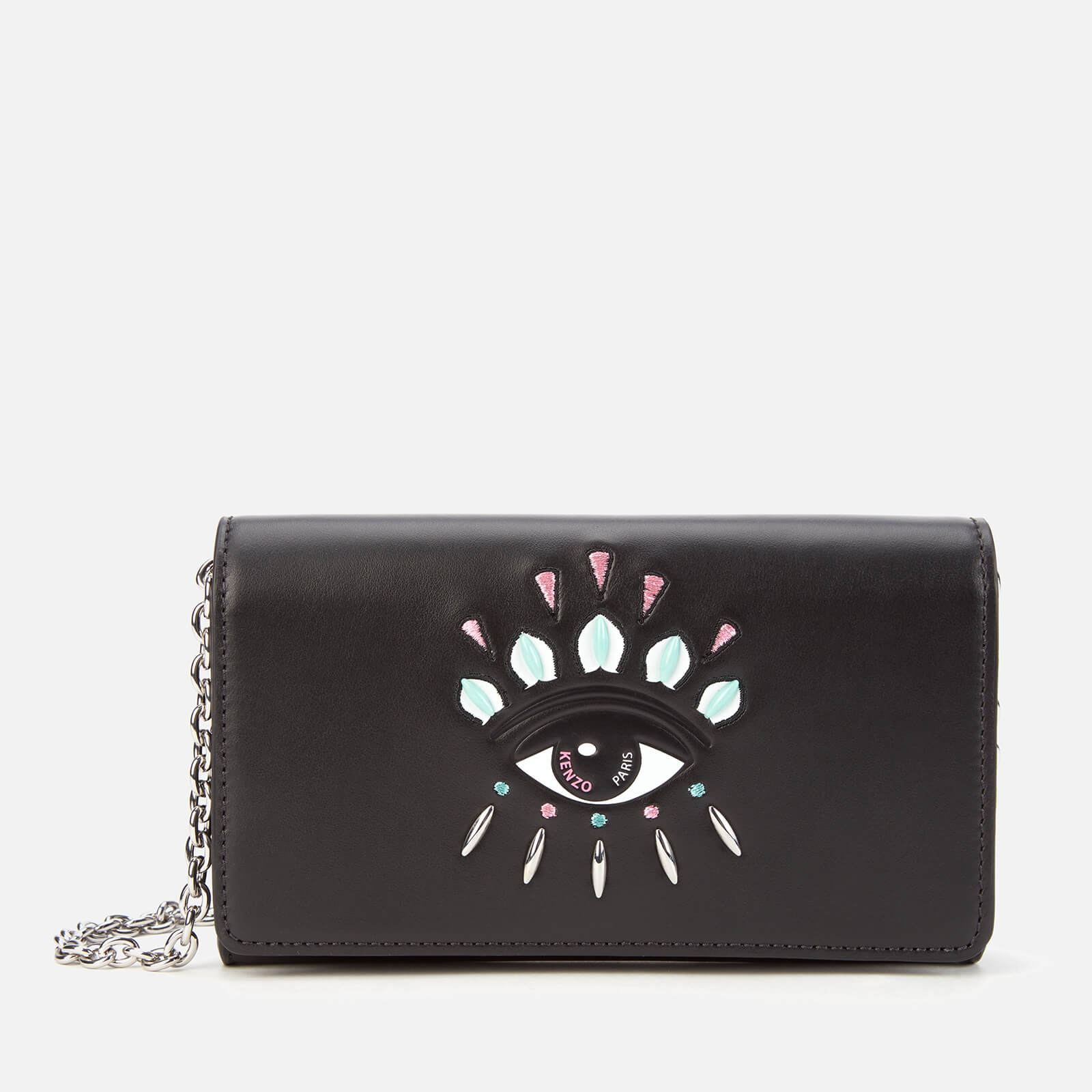 KENZO Women s Eye Wallet On Chain Black Coggles