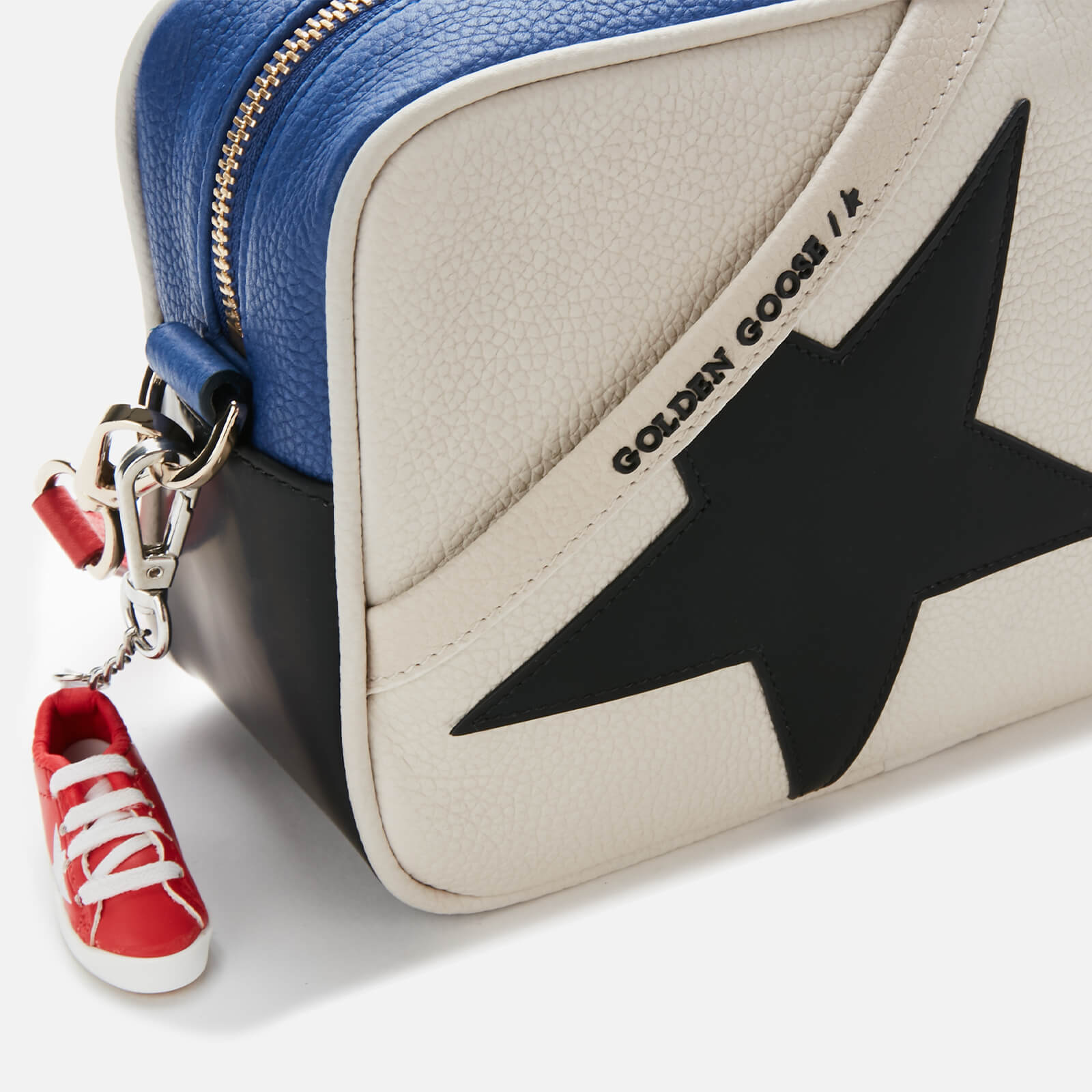 Golden Goose Women's Star Cross Body Bag - White/Royal Blue