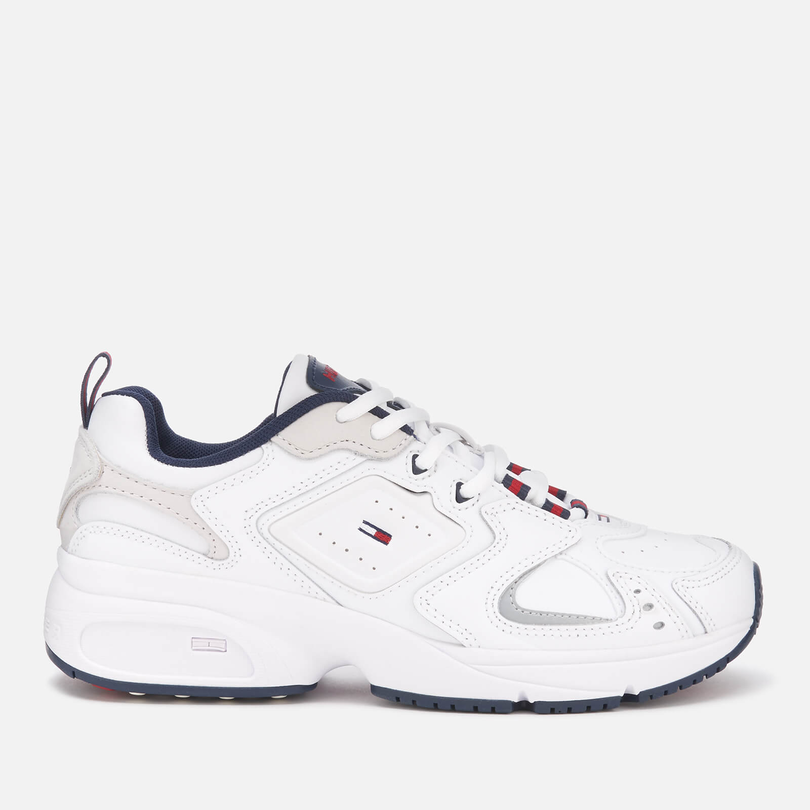 Tommy Jeans Women s Heritage Chunky Trainers White UK 3.5 Allsole