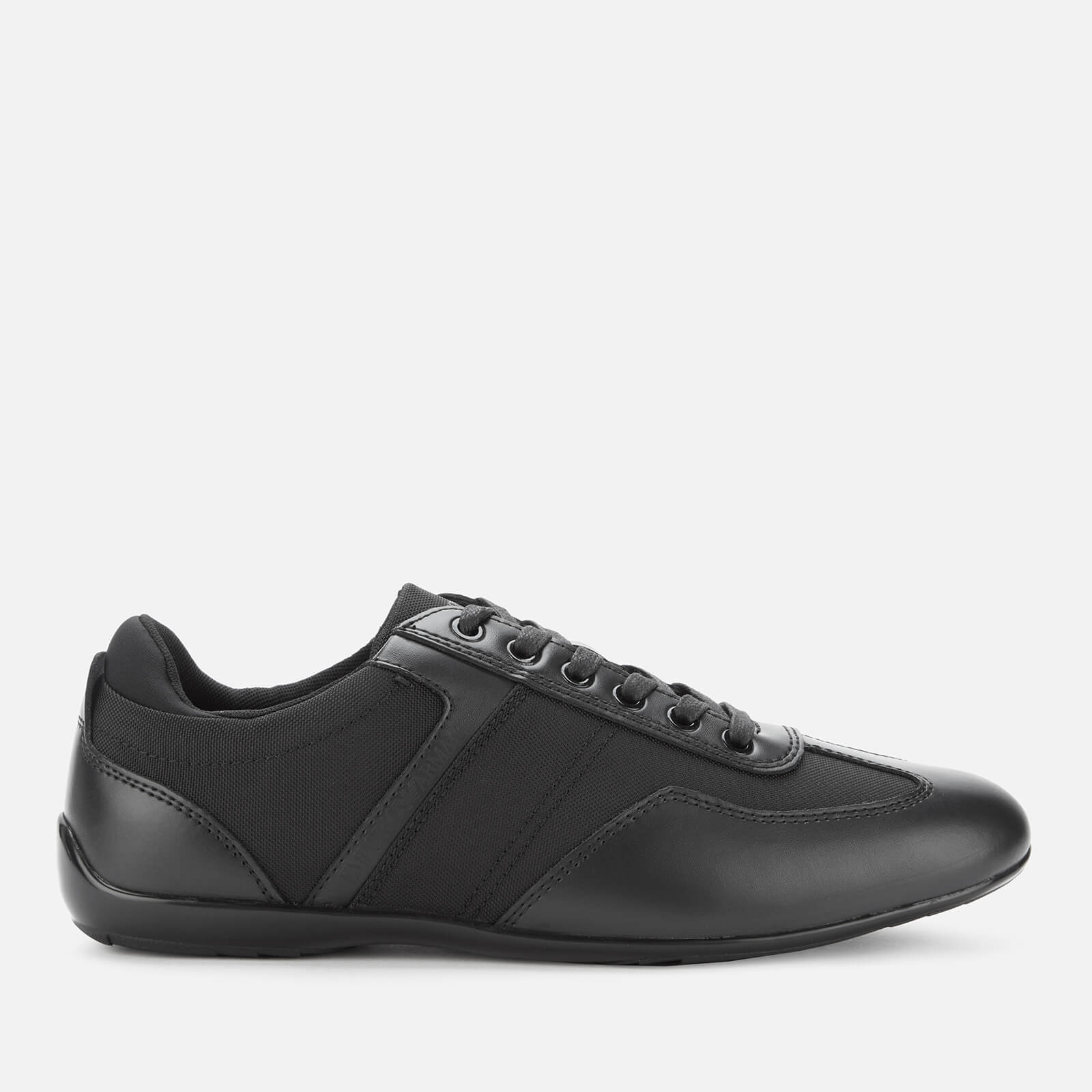 Armani leather trainers discount