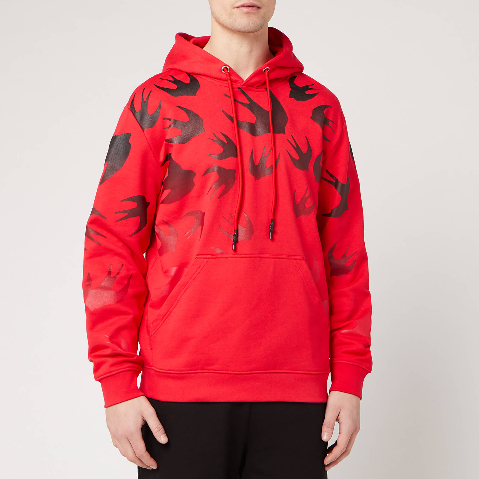 McQ Alexander McQueen Men's Fading Swallow Swarm Hoody McQ Alexander McQueen Men's Fading Swallow Swarm Hoody