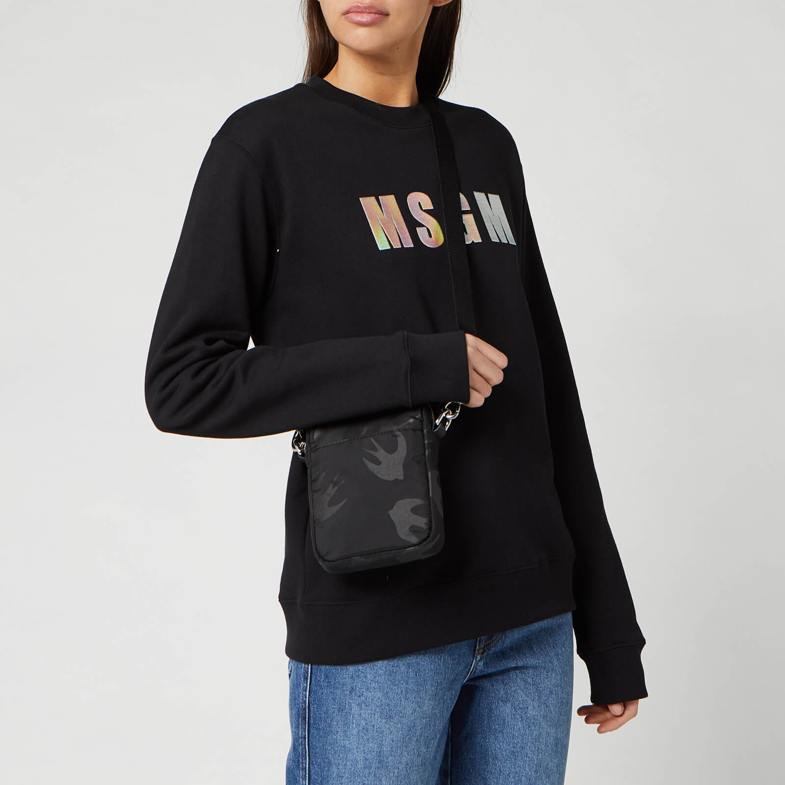 McQ Alexander McQueen Men's Medium Lanyard Cross Body Bag McQ Alexander McQueen Men's Medium Lanyard Cross Body Bag