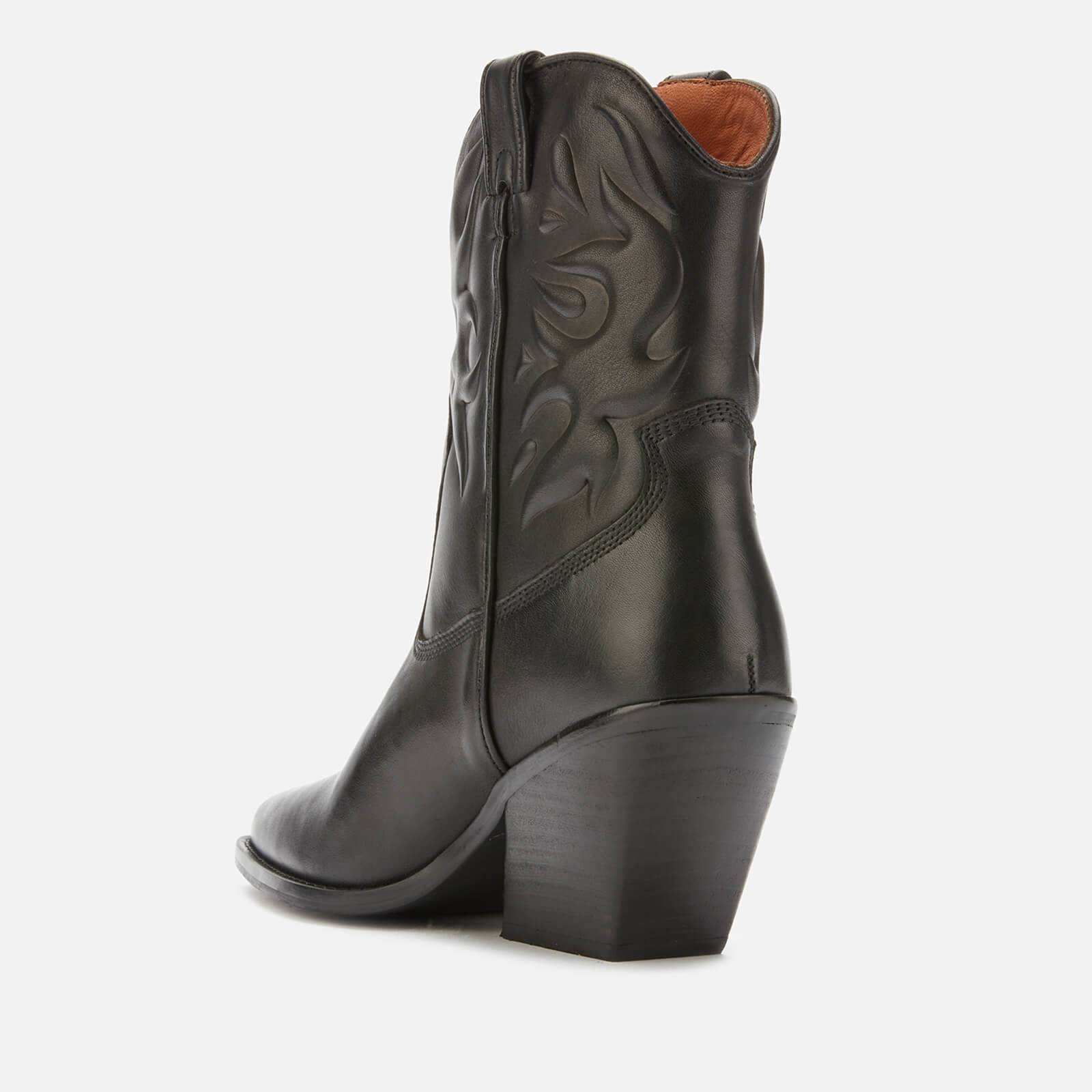Bronx Women s Low Kole Leather Western Boots Black UK 3 Allsole