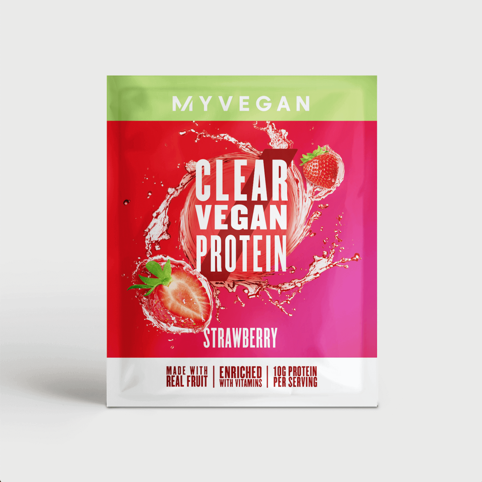 Proteína Clear Vegan (Amostra) - 16g - Morango