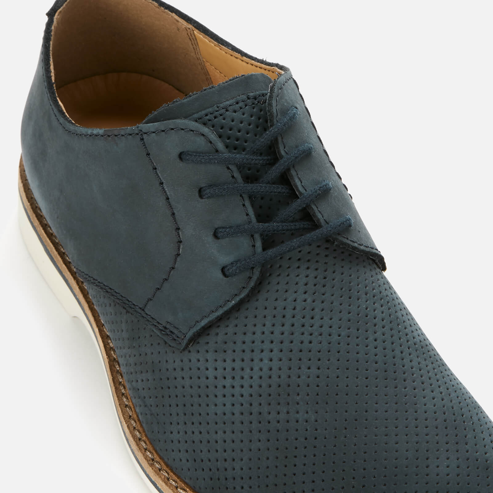 Clarks Men s Atticus Lace Nubuck Derby Shoes Navy Allsole