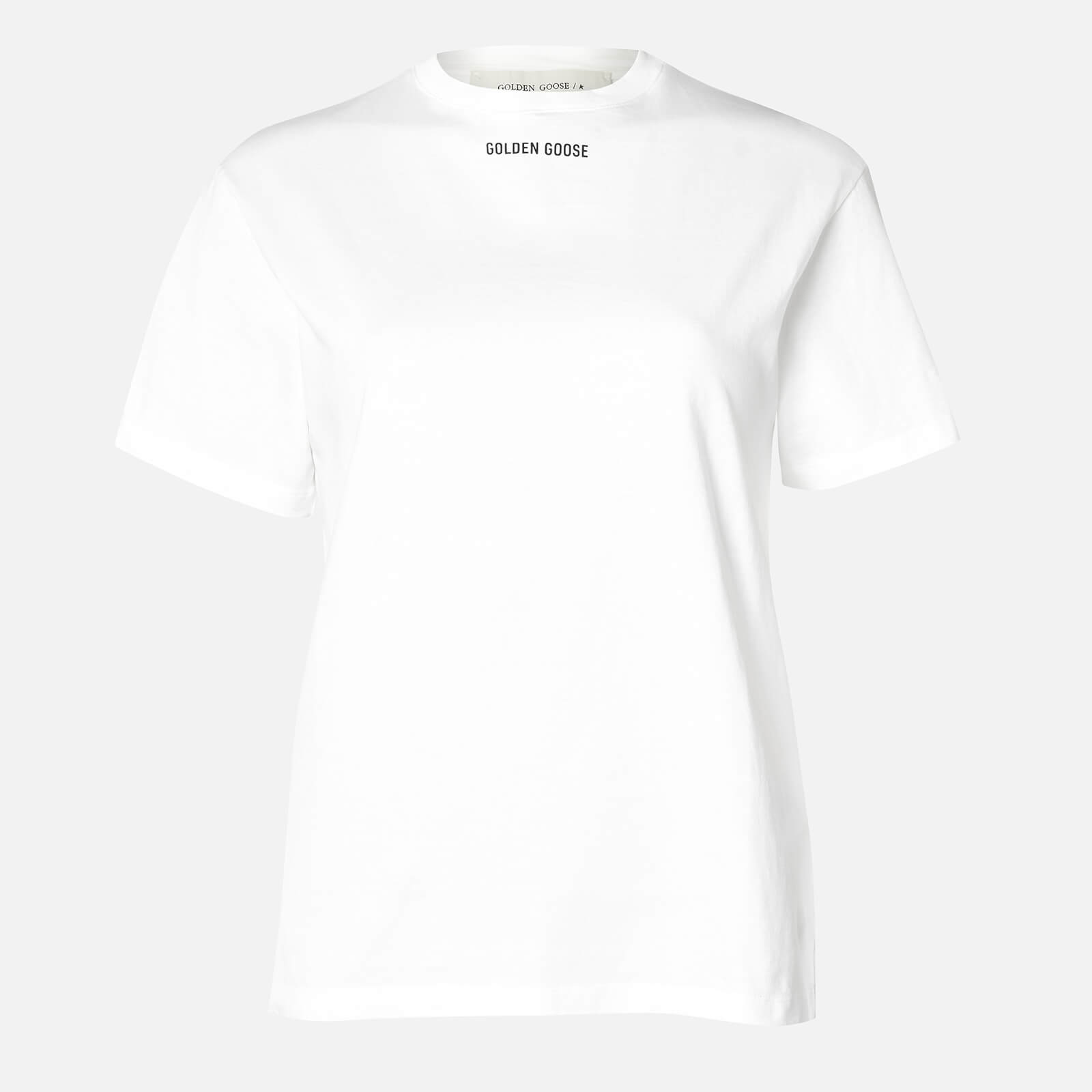 Golden Goose Women's T-Shirt Golden - White/Dream - XS | Coggles