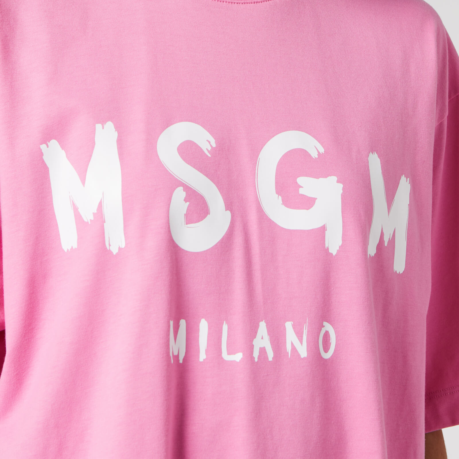 MSGM Women's T-Shirt Dress - Pink - XS | Coggles