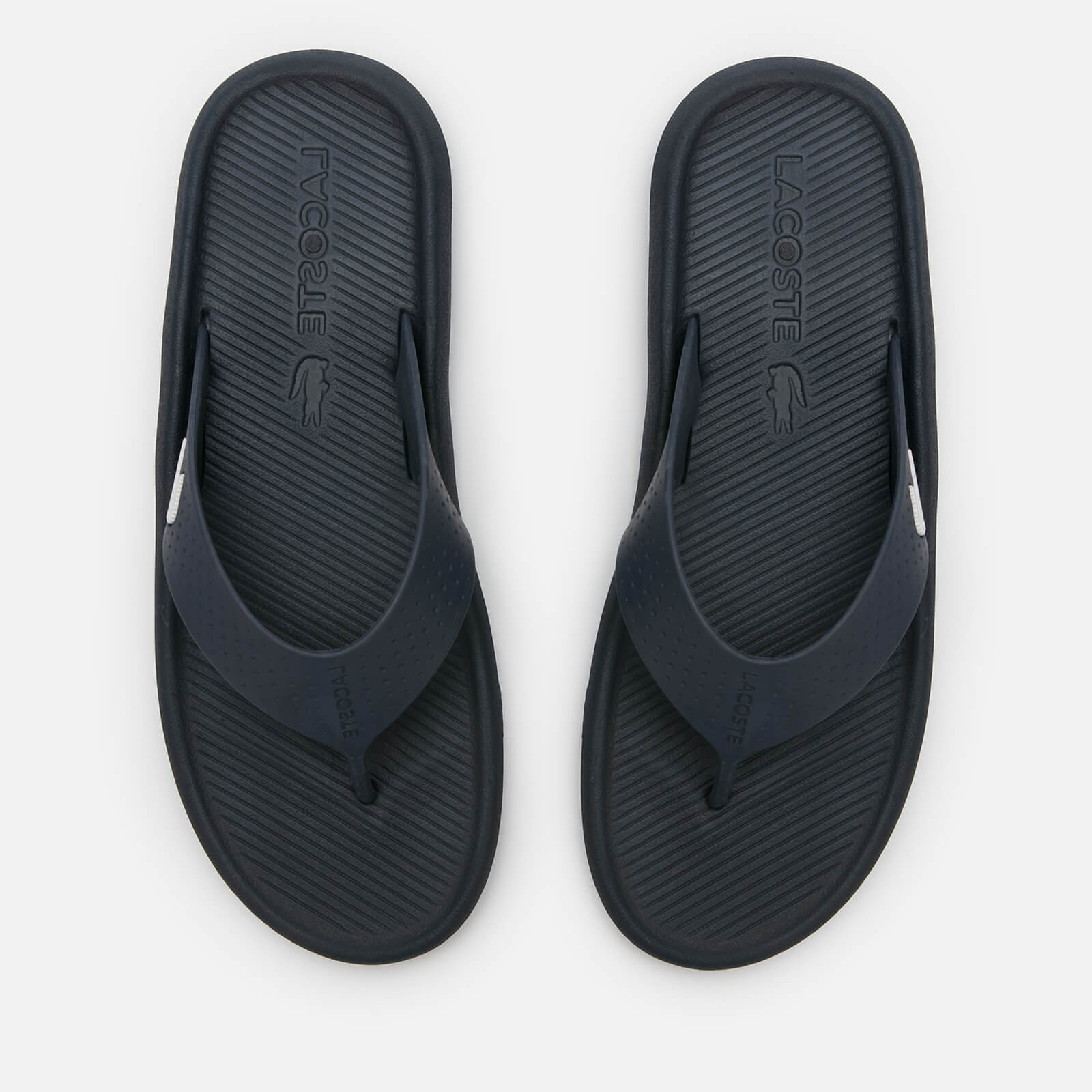 Lacoste Men s Croco 219 Toe Post Sandals Navy White Allsole