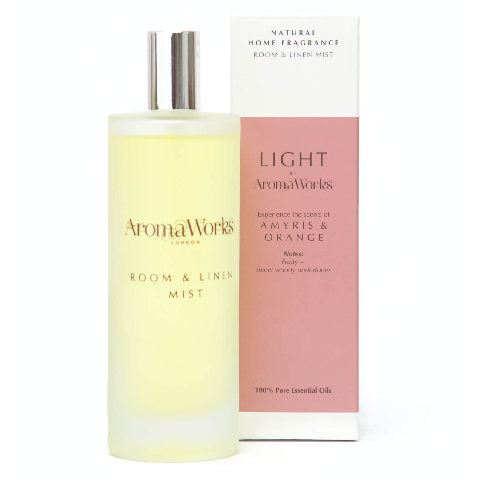 AromaWorks Light Range - Amyris and Orange Room Mist