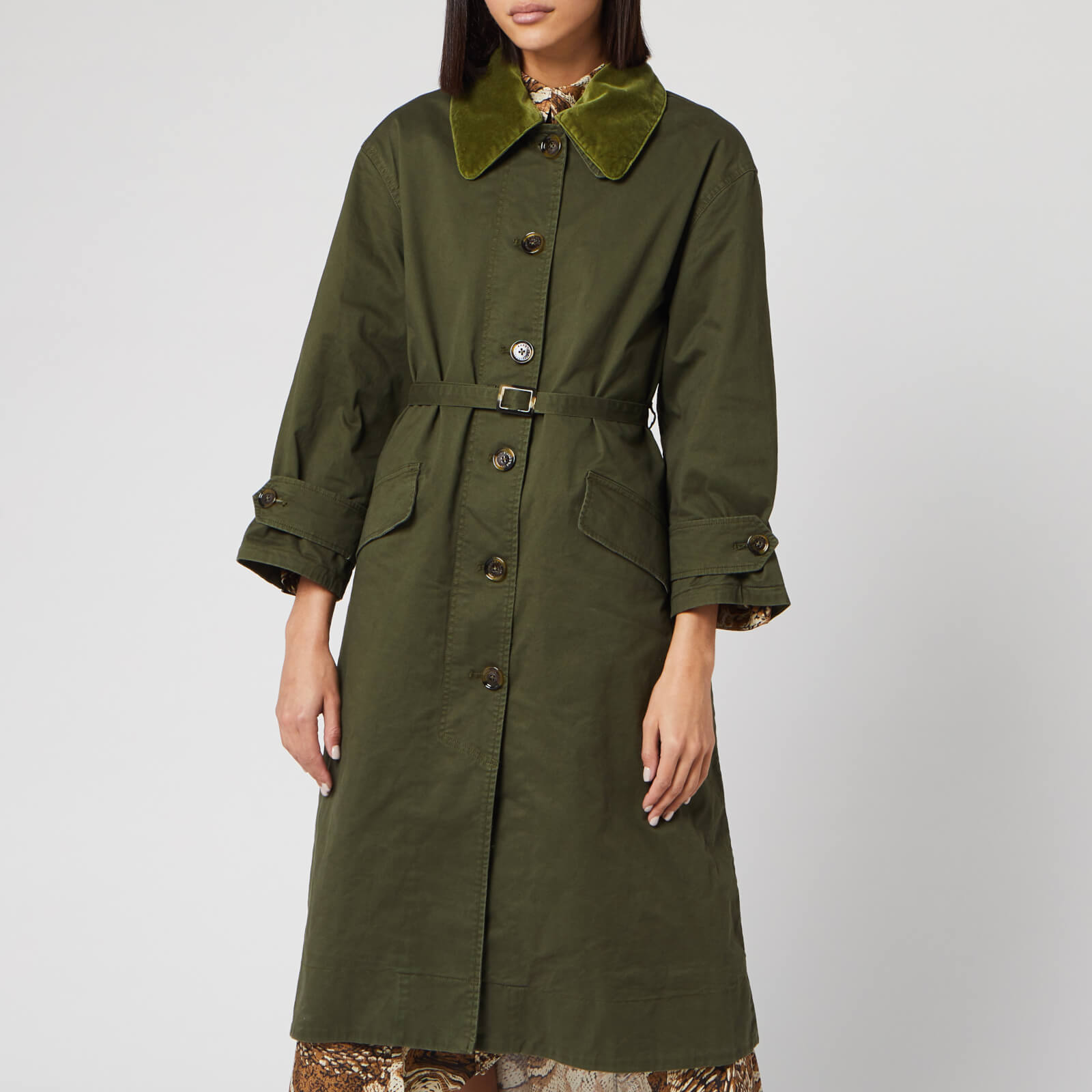 Barbour Women s Alexa Chung Elfie Casual Jacket Summer Military Green Ancient Tartan UK 8 Coggles