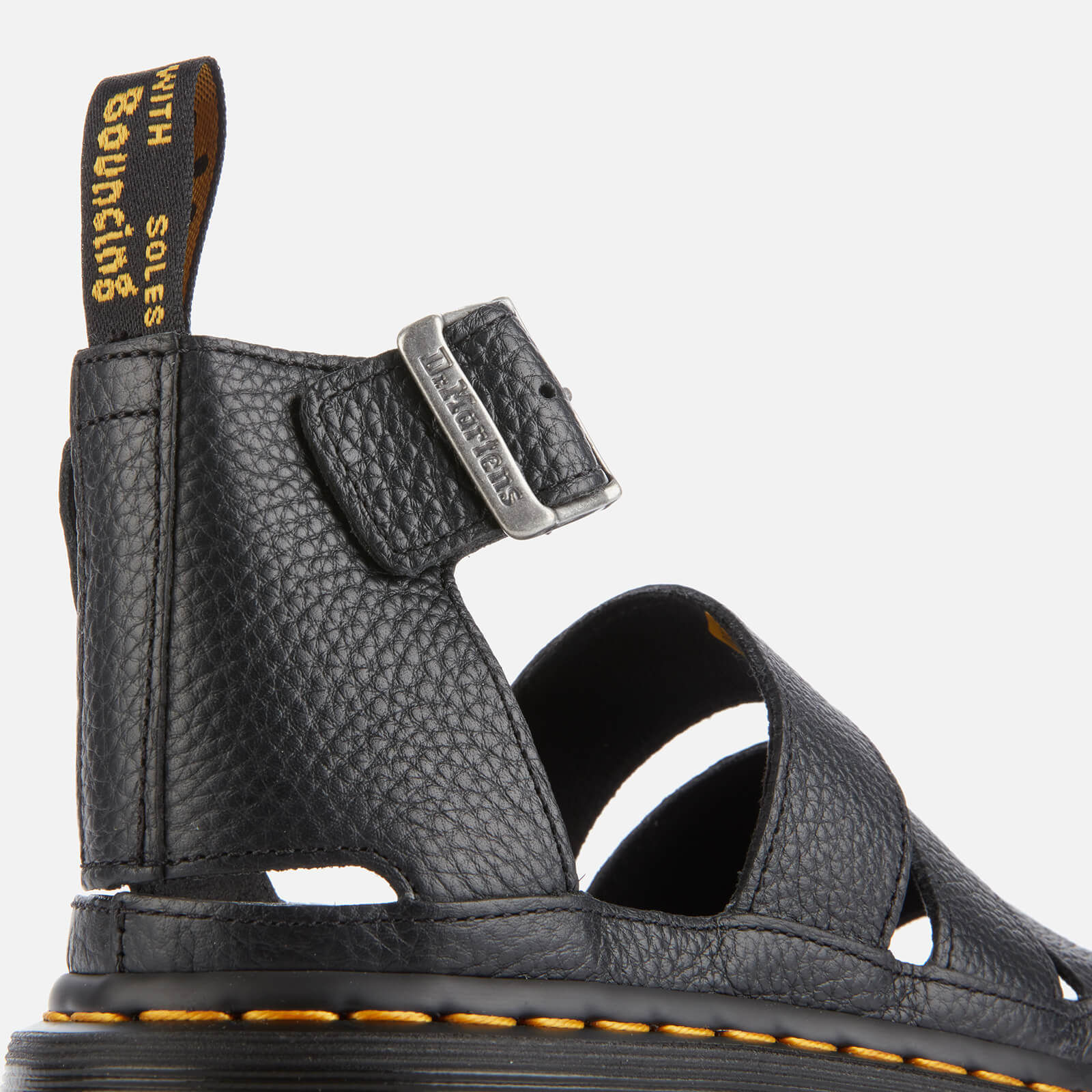 Dr. martens womens clarissa ii quad chunky sandal in black best sale