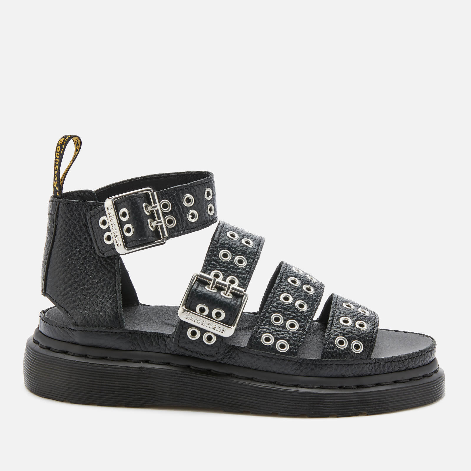 【お1人様1点限り】 Dr. Martens Women's Clarissa II Hardware Leather Sandals 靴