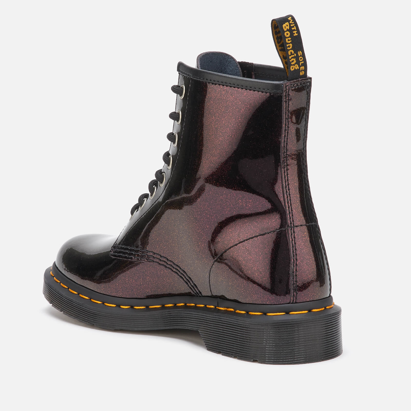 Dr. Martens Women s 1460 8 Eye Sparkle Boots Purple Royal