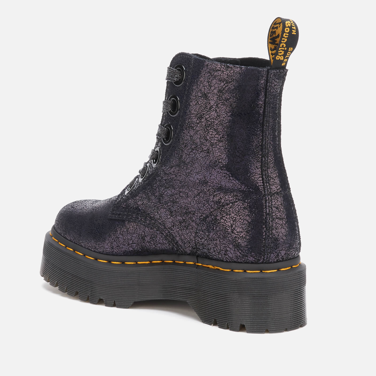 Dr martens molly iridescent black best sale