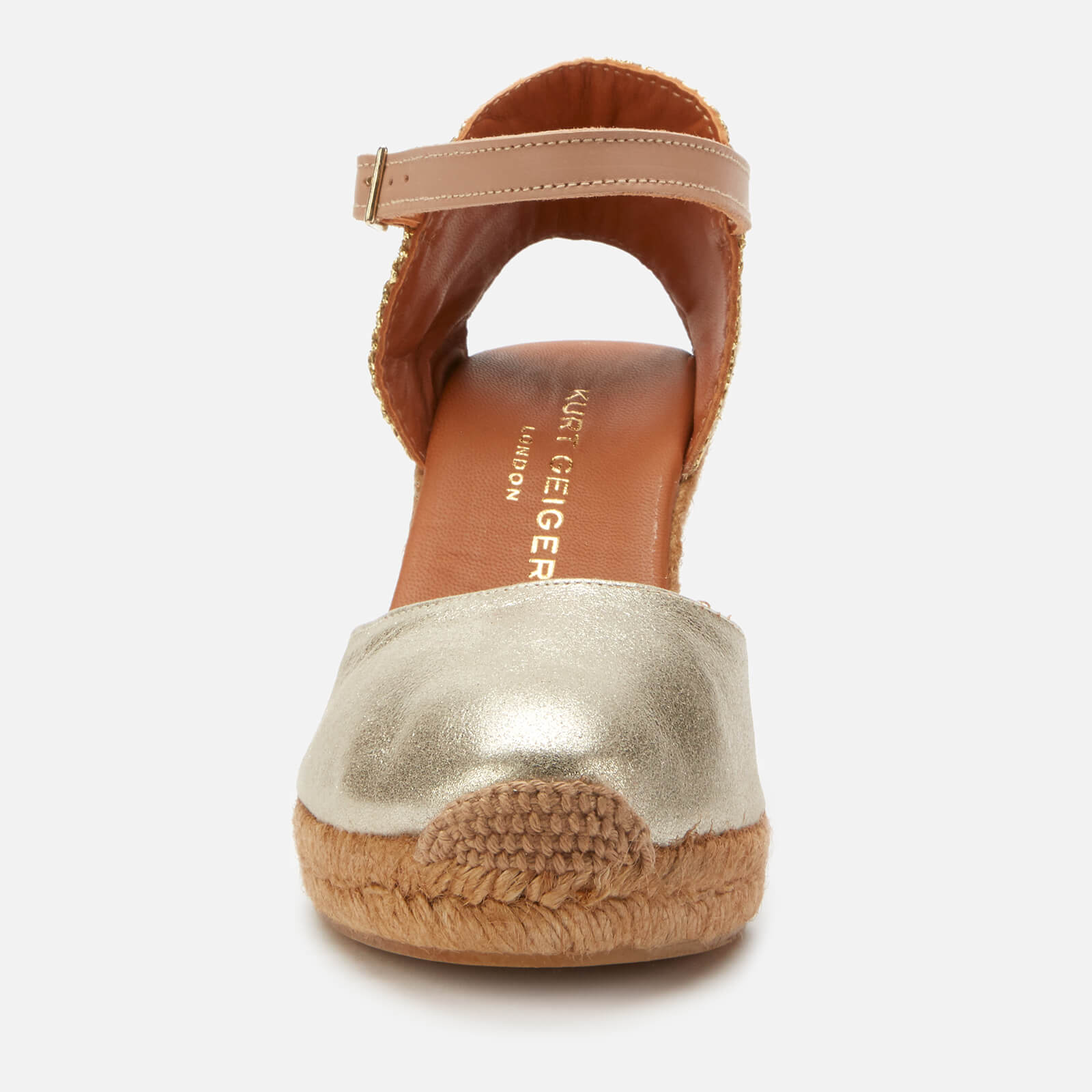 Kurt Geiger London Women s Monty Wedged Sandals Gold Comb Allsole