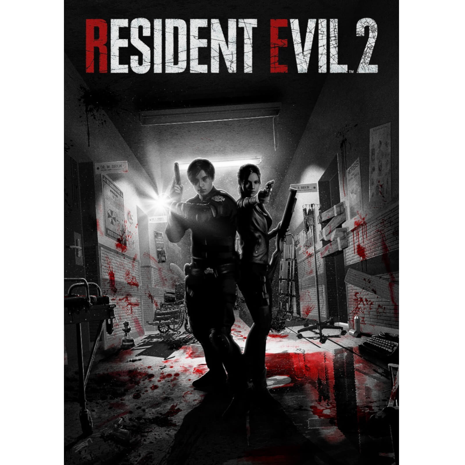 Peinture Sur Toile Resident Evil 2 - Poster 40x60cm Sans Cadre Pour Décoration Chambre