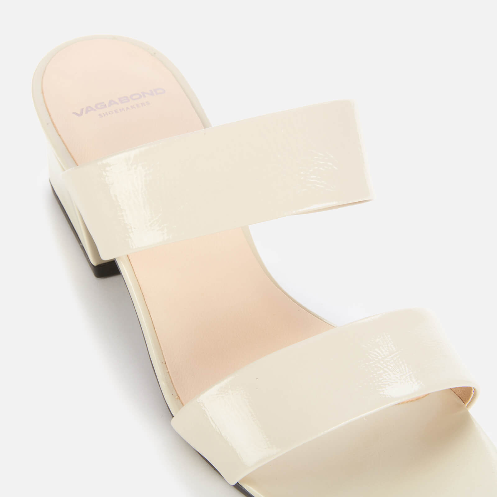 Vagabond Women s Elena Patent Leather Heeled Mules Off White