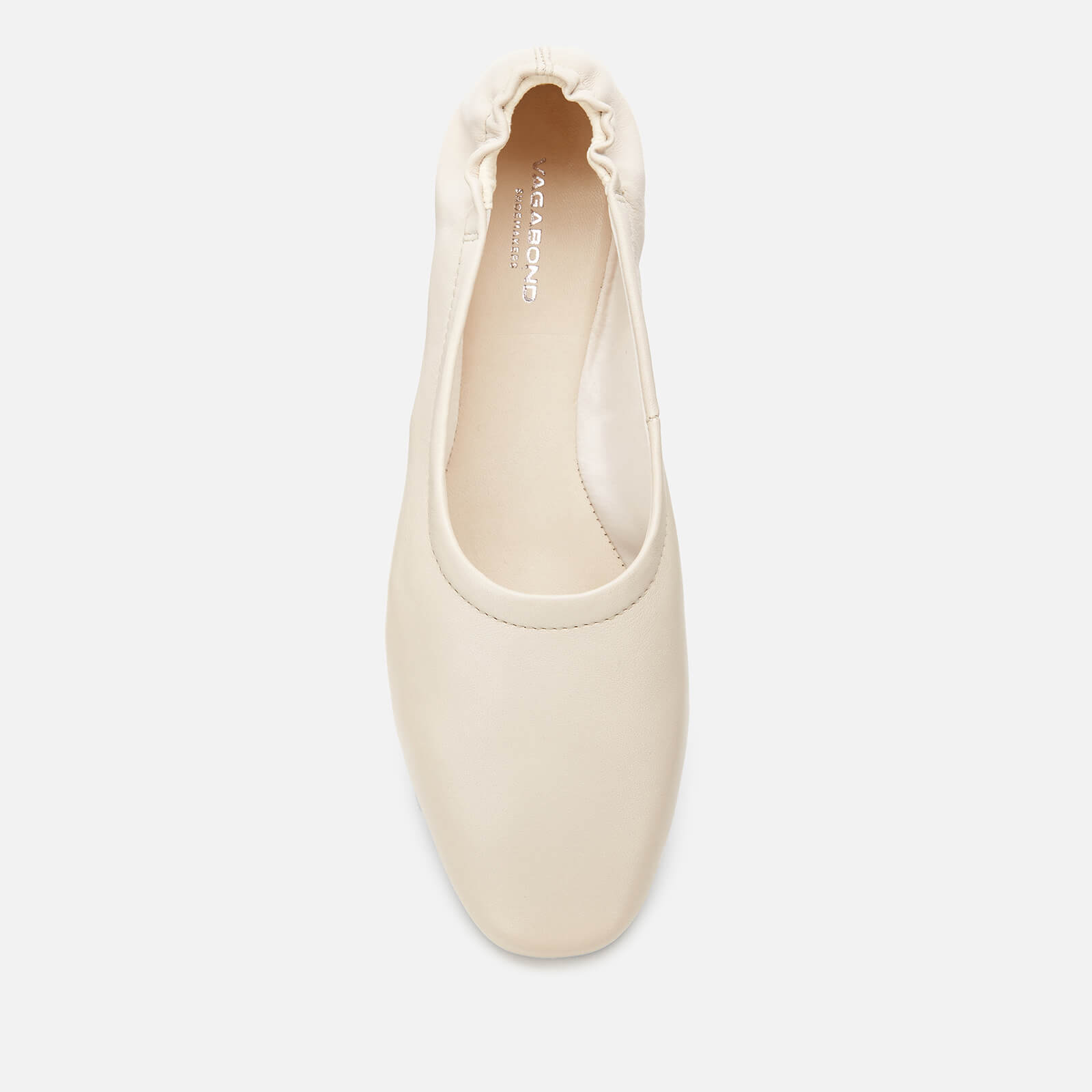 Vagabond Women s Maddie Leather Ballet Flats Off White Allsole