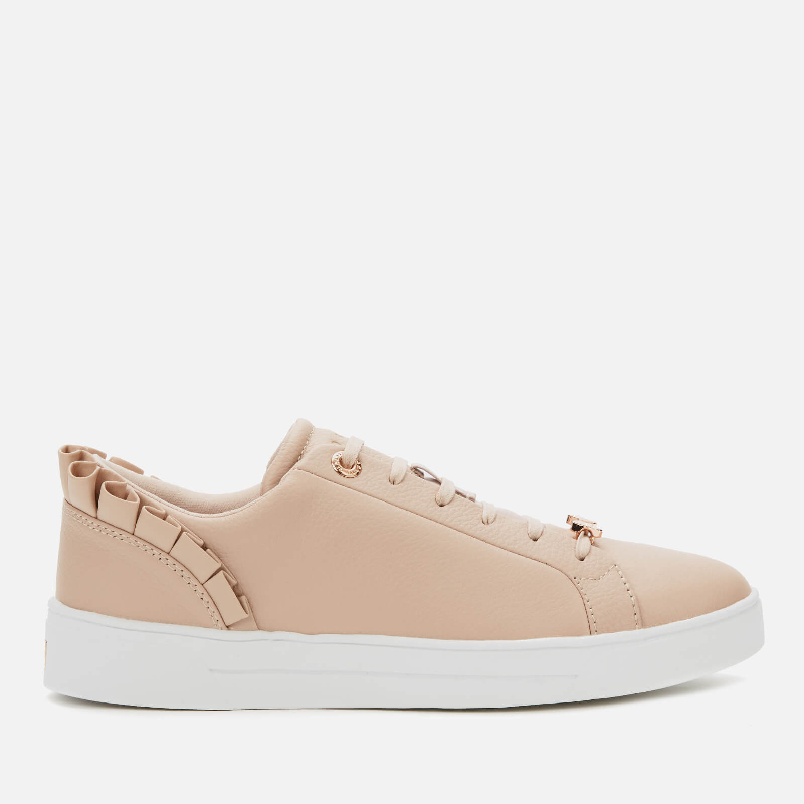 Ted Baker Women s Astrina Ruffle Detail Tennis Trainers Pink Allsole