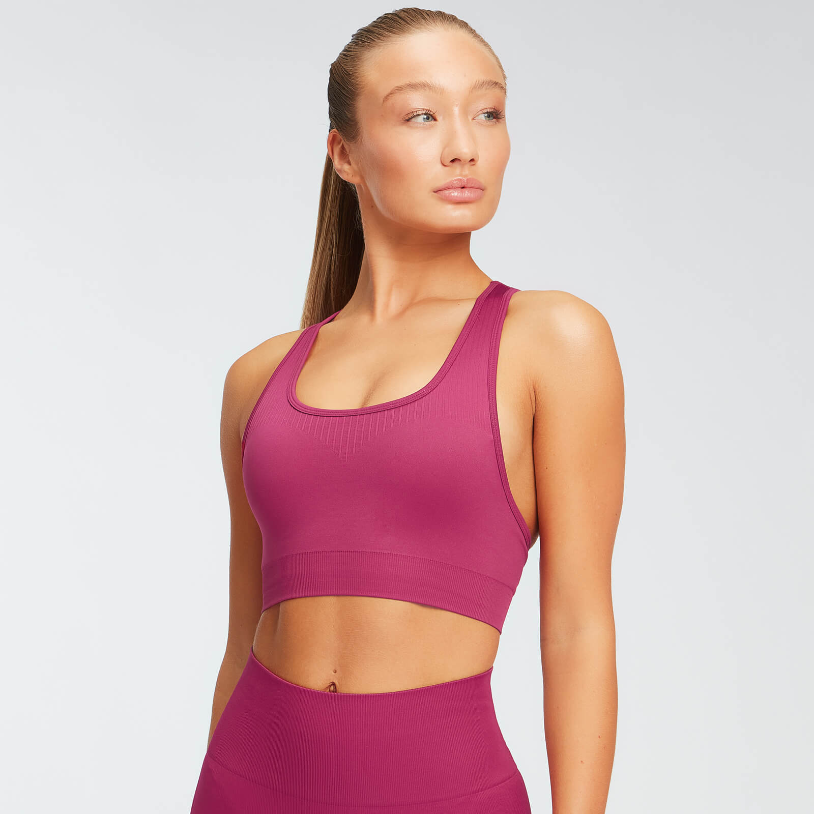 MP Women's Shape Seamless Ultra Sports Bra - Crushed Berry