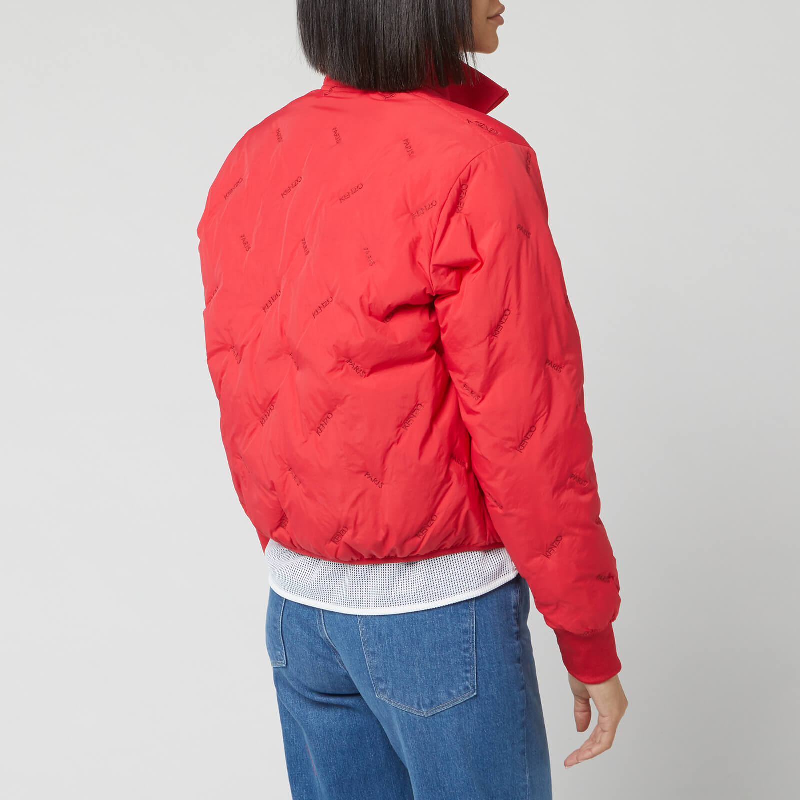 KENZO Women s Down Puffer Jacket Packable Medium Red Coggles