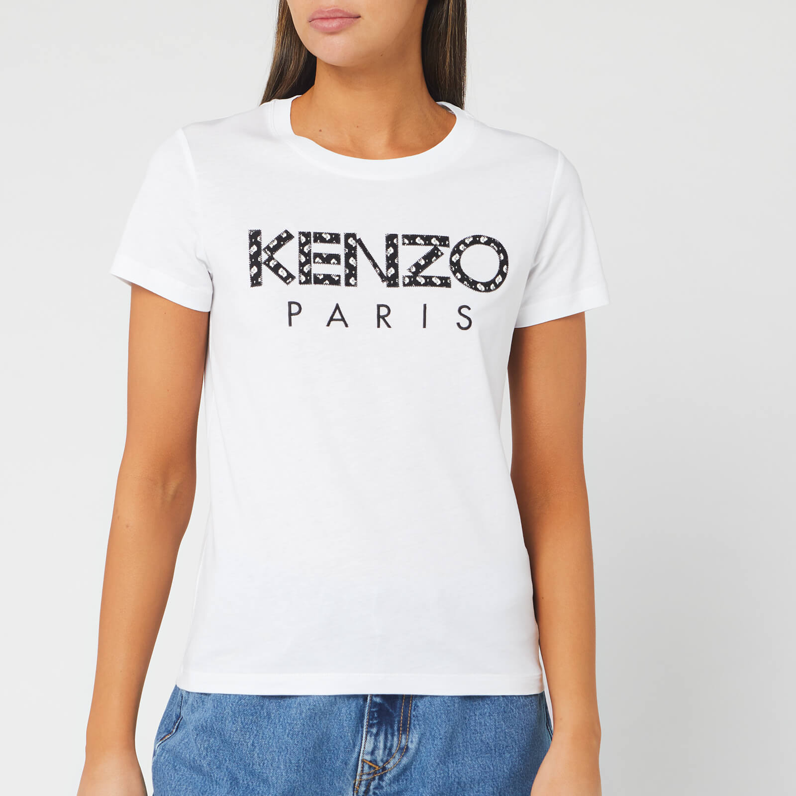 KENZO Women s Classic T Shirt Kenzo Paris White XS Coggles