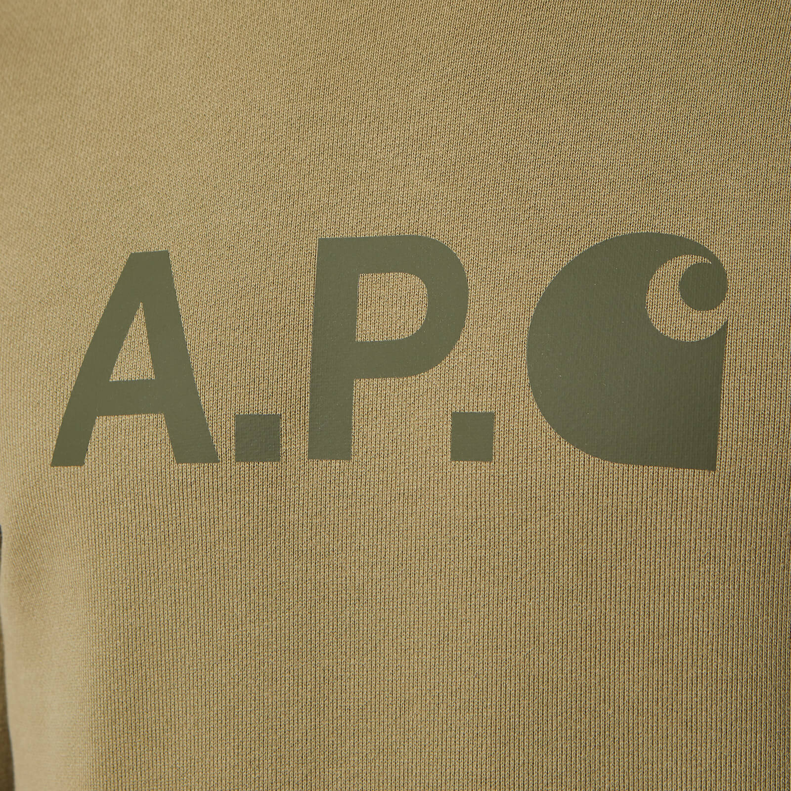 A.P.C. X Carhartt Men s Ice H Sweatshirt Khaki Coggles