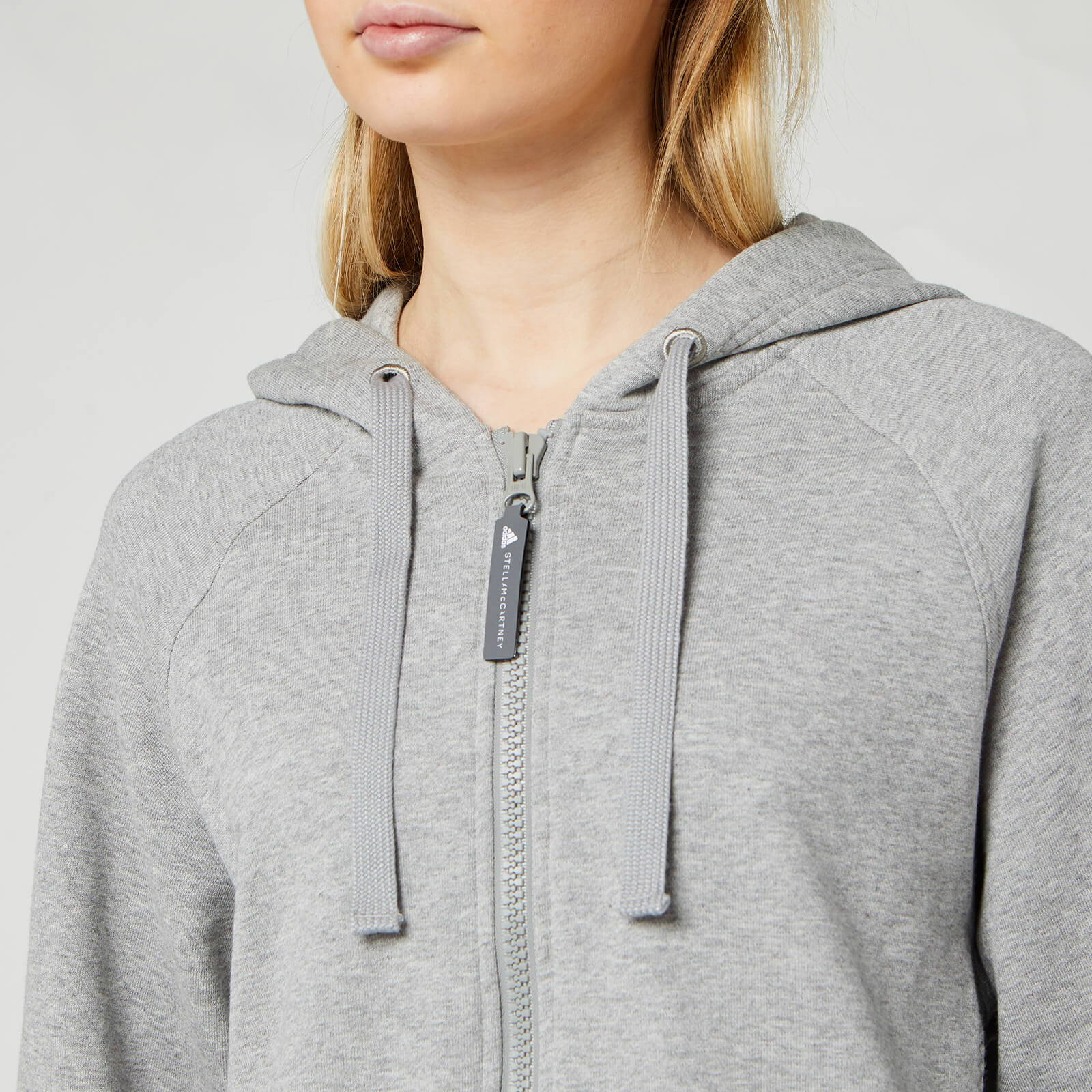 adidas by Stella McCartney Women s Essential Hoodie Mid Grey XS Coggles