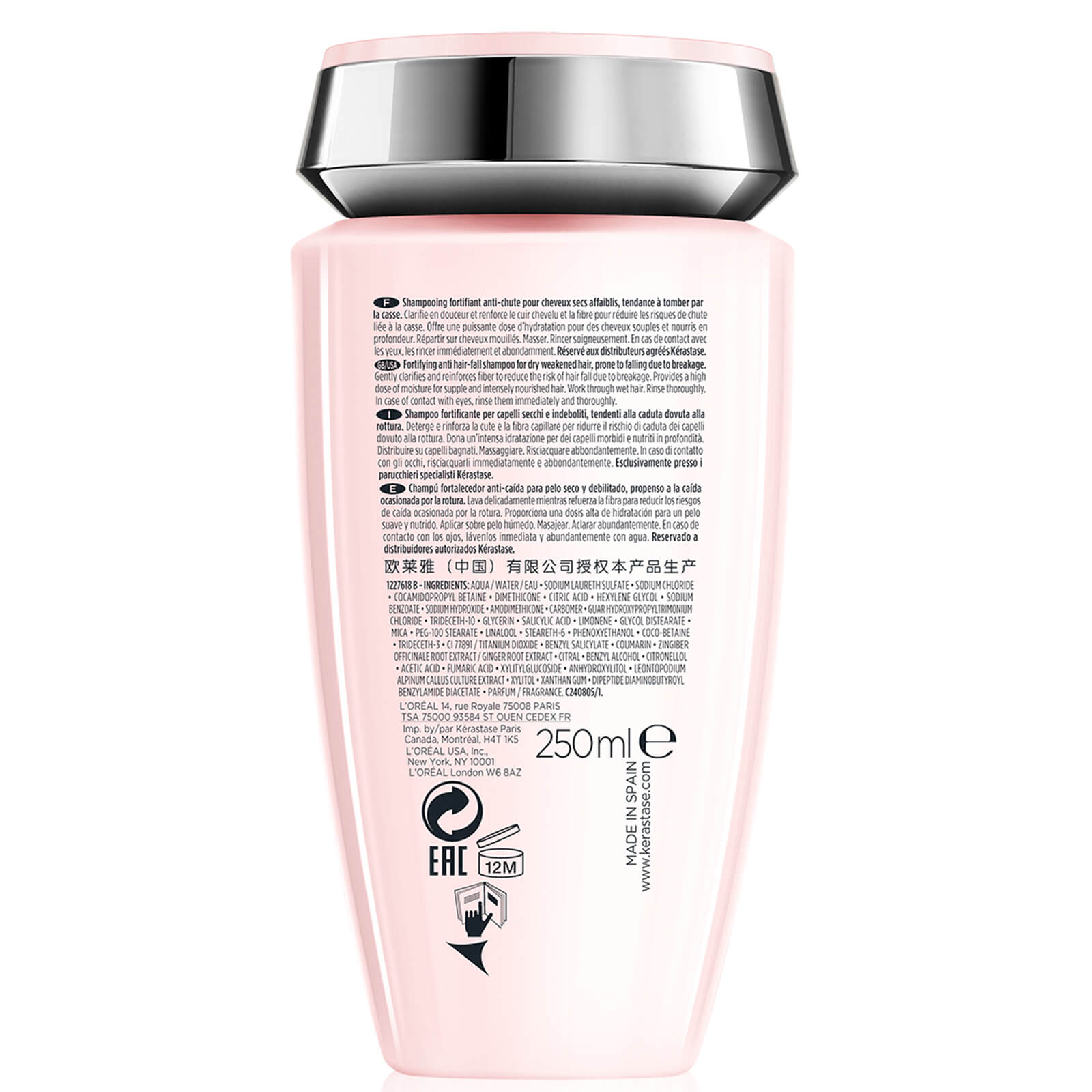 Kérastase Genesis Bain Nutri-Fortifiant Shampoo 250ml | LOOKFANTASTIC