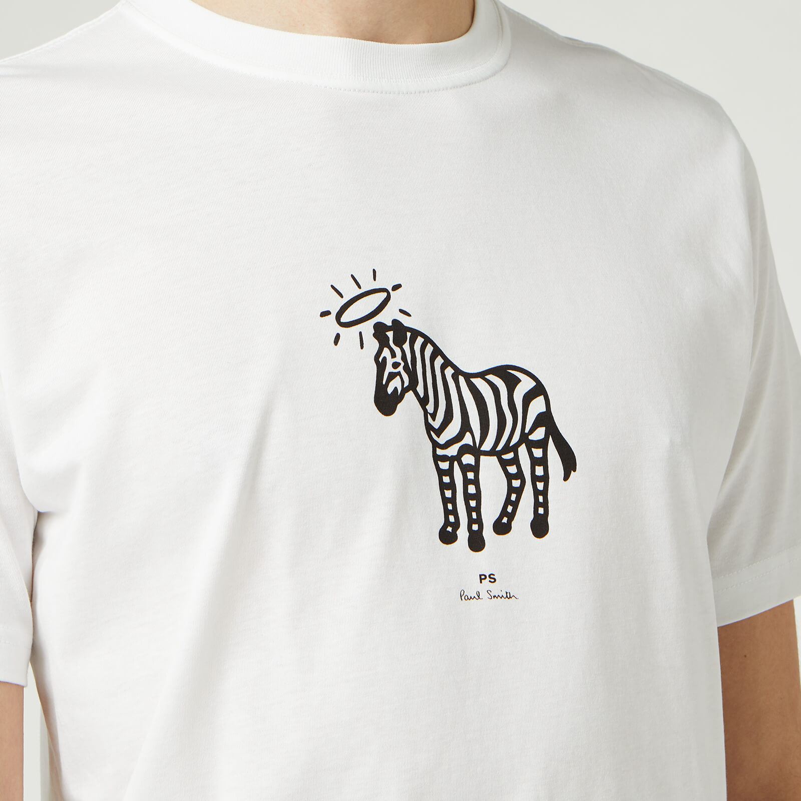 PS Paul Smith Men s Halo Zebra T Shirt White Coggles