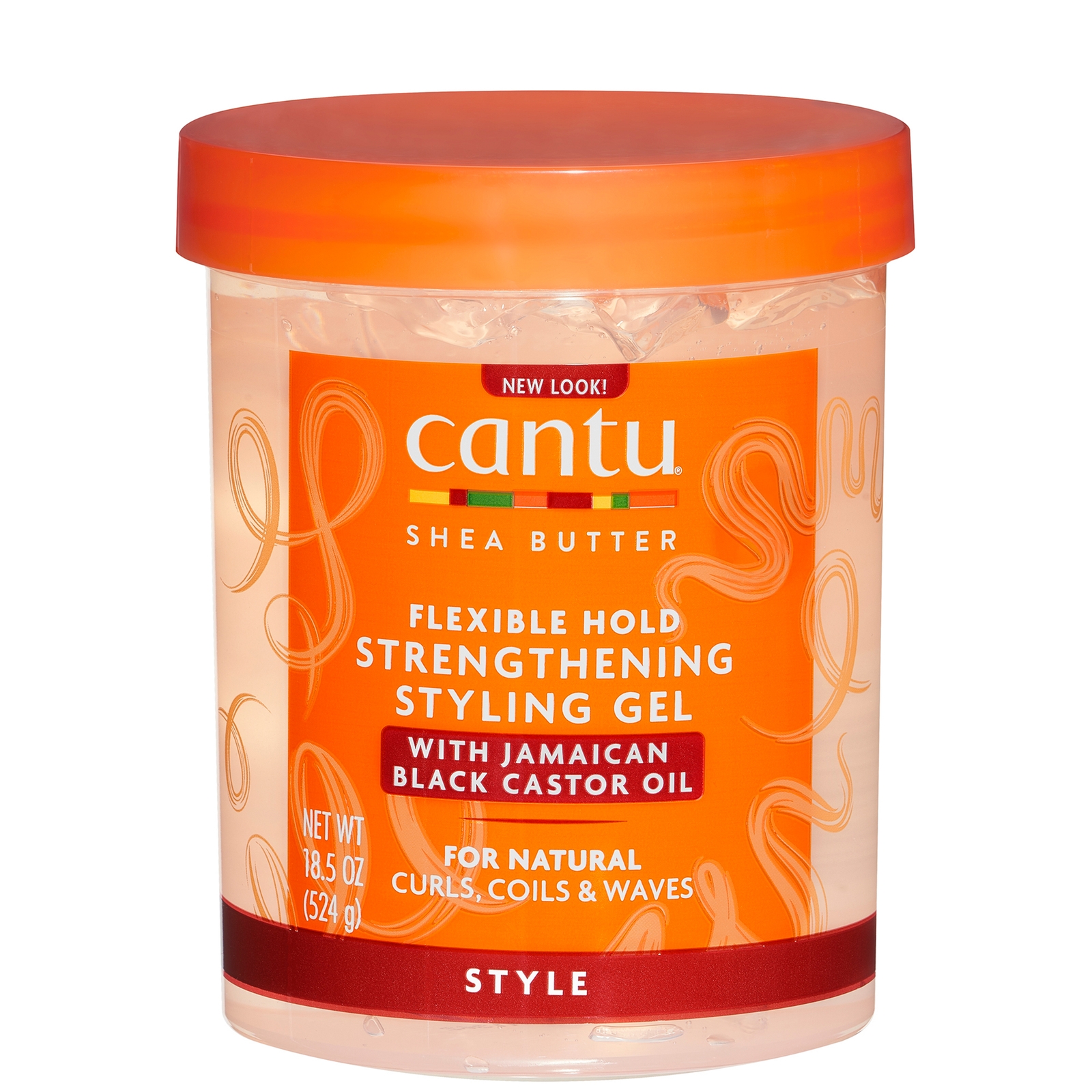 Cantu Shea Butter Flexible Hold Strengthening Styling Gel with Jamaican Black Castor Oil 18.5 oz
