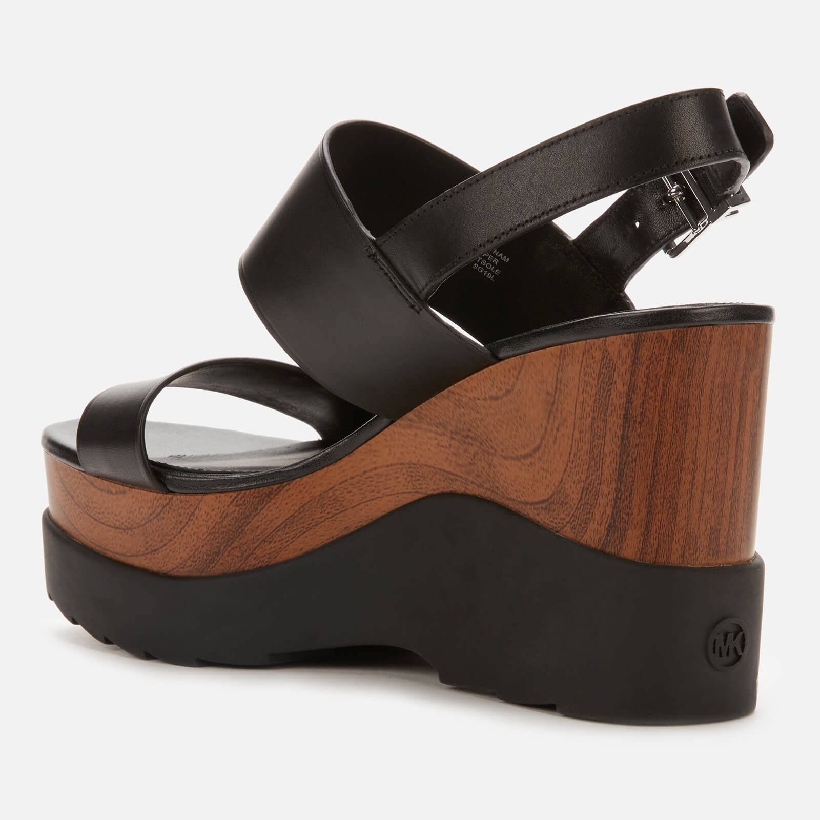 Rhett logo and leather wedge sandal deals