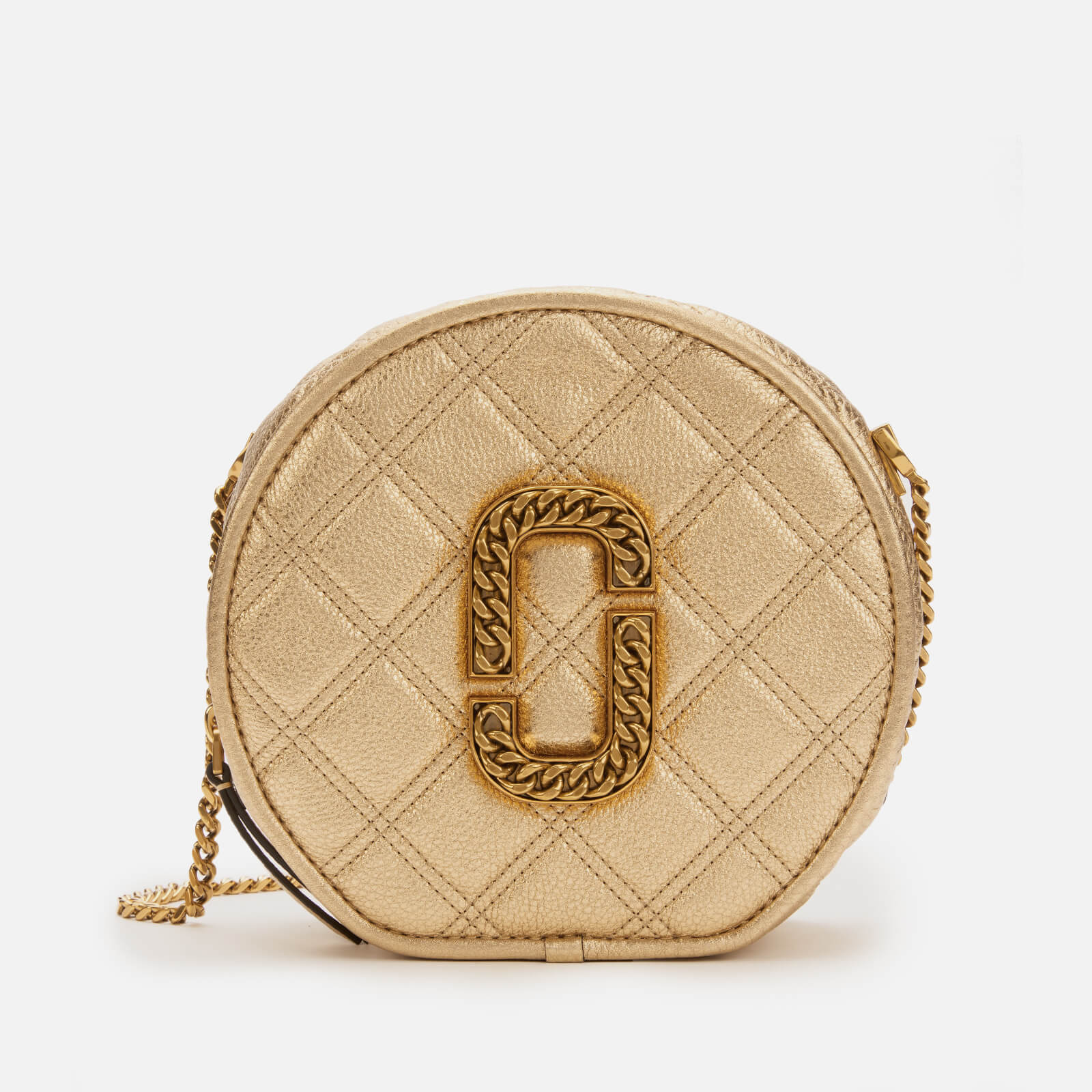 Marc Jacobs Women s The Status Round Metallic Bag Gold Coggles