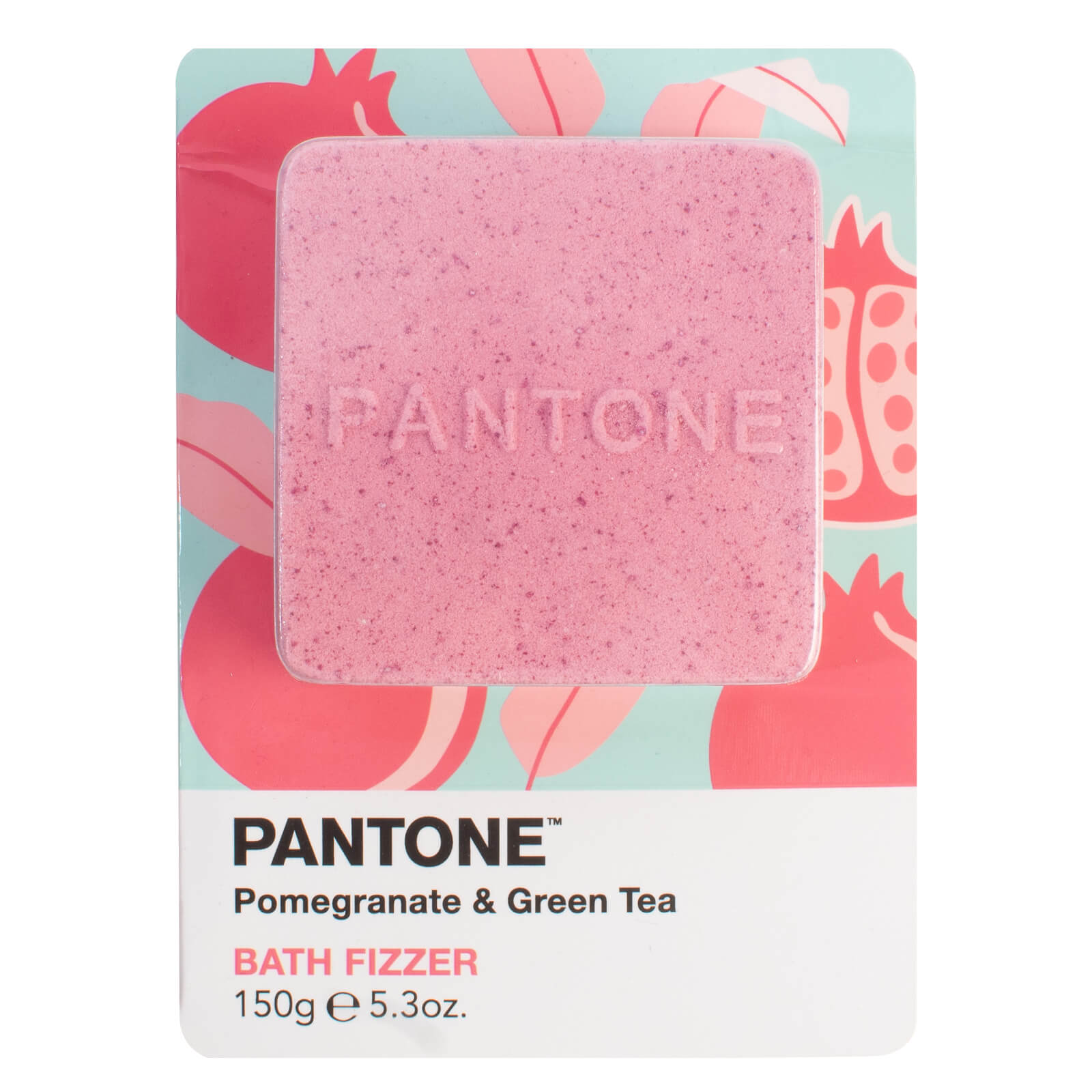 Bubble T X Pantone Pomegranate & Green Tea Bath Fizzer 150g