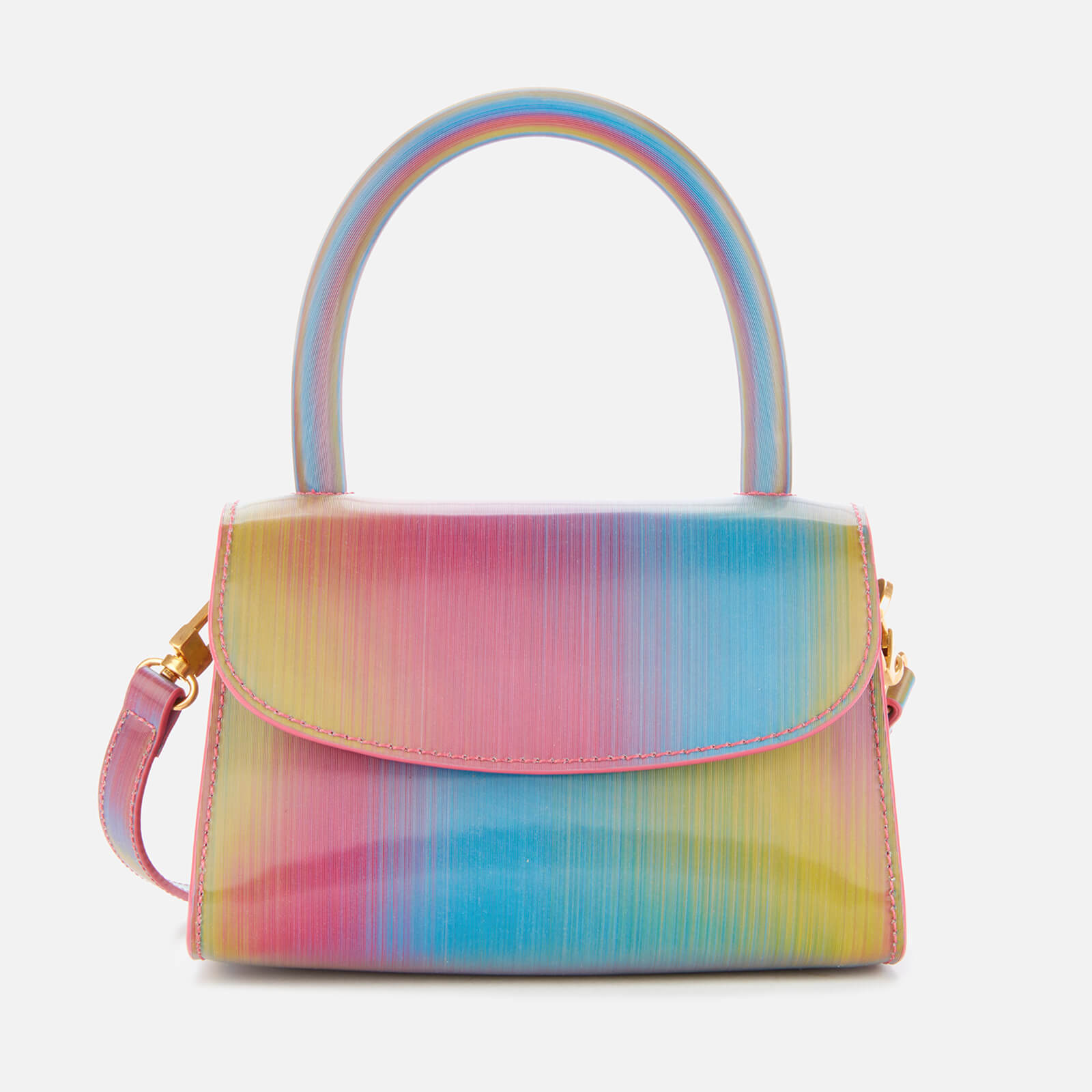 BY FAR Women s Mini Top Handle Bag Rainbow Coggles