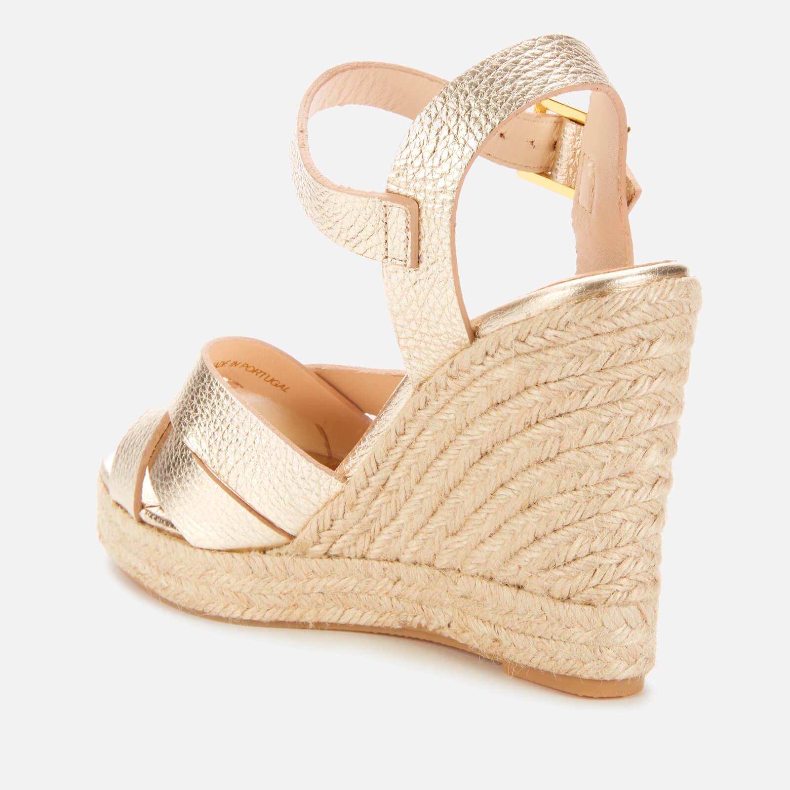 Selanam metallic 2025 espadrille wedges
