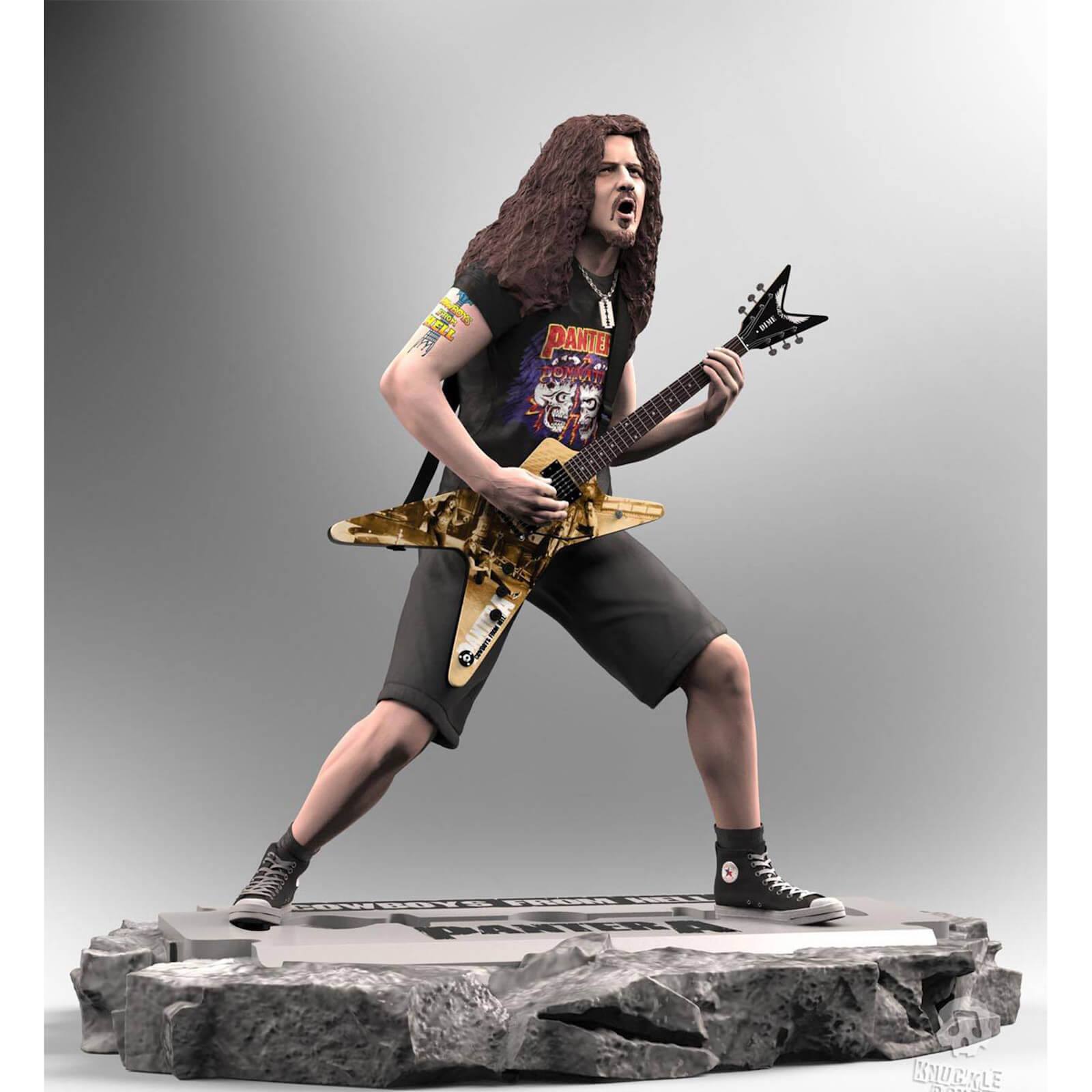 Knucklebonz Pantera Rock Iconz Statue Dimebag Darrell 22 cm | Zavvi UK