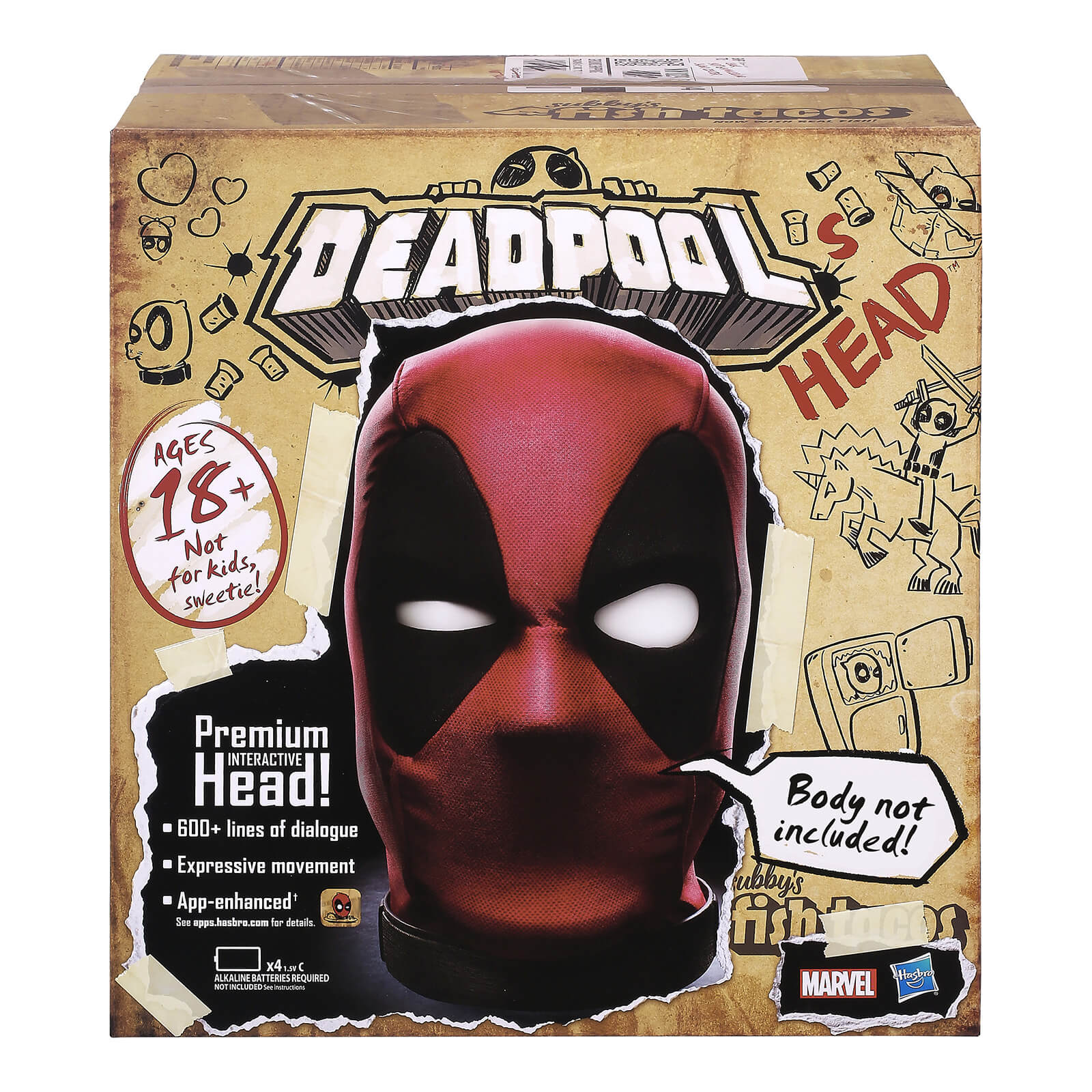 Hasbro Marvel Legends Premium Interactive Deadpool Head | Zavvi UK