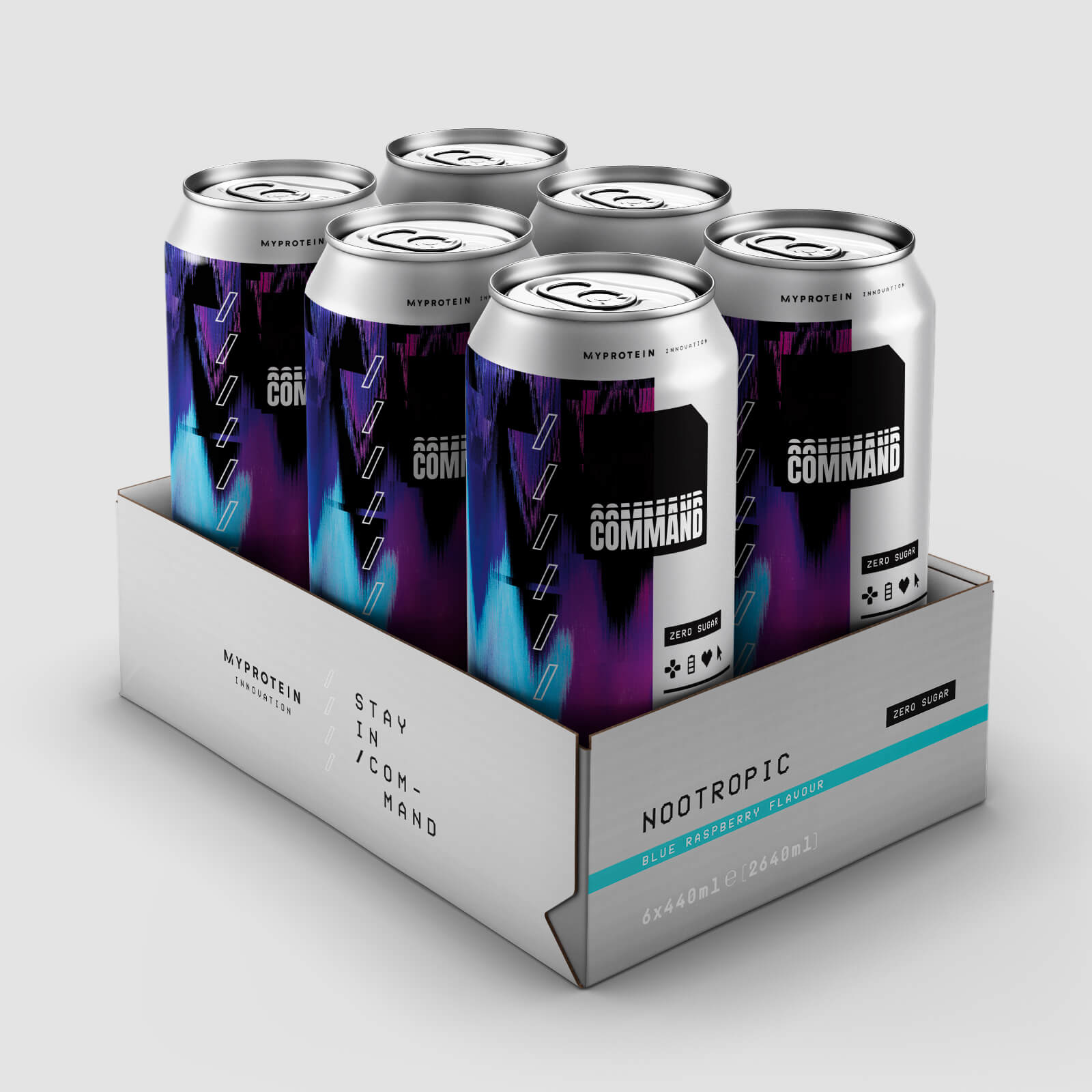 Command Cans 6 Pack - Blue Raspberry