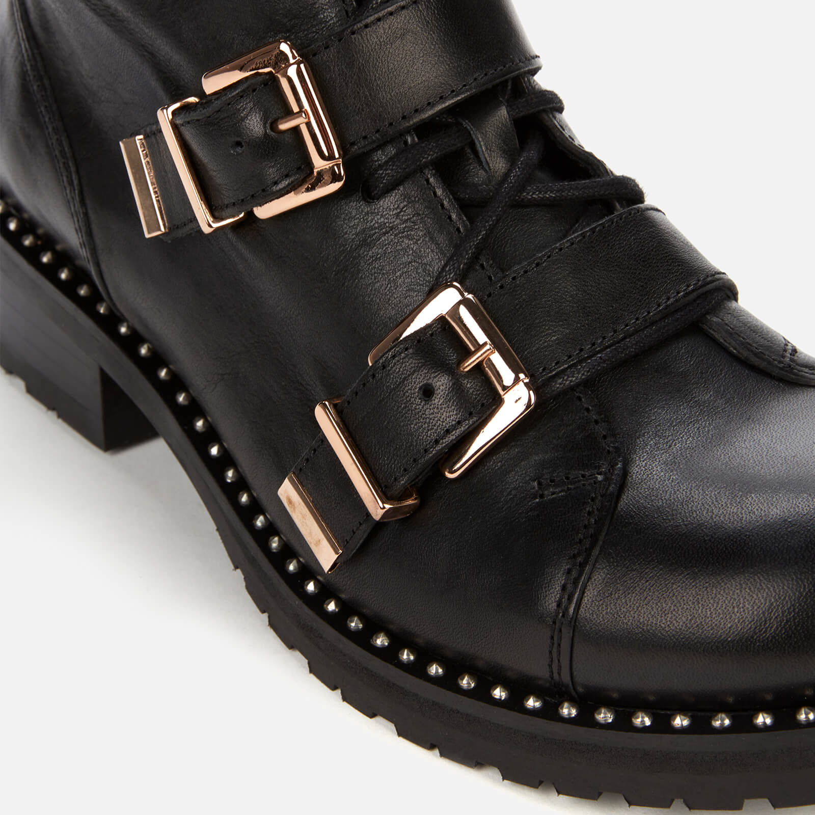 Sophia Webster Women's Ziggy Leather Biker Boots - Black Sophia Webster Women's Ziggy Leather Biker Boots - Black