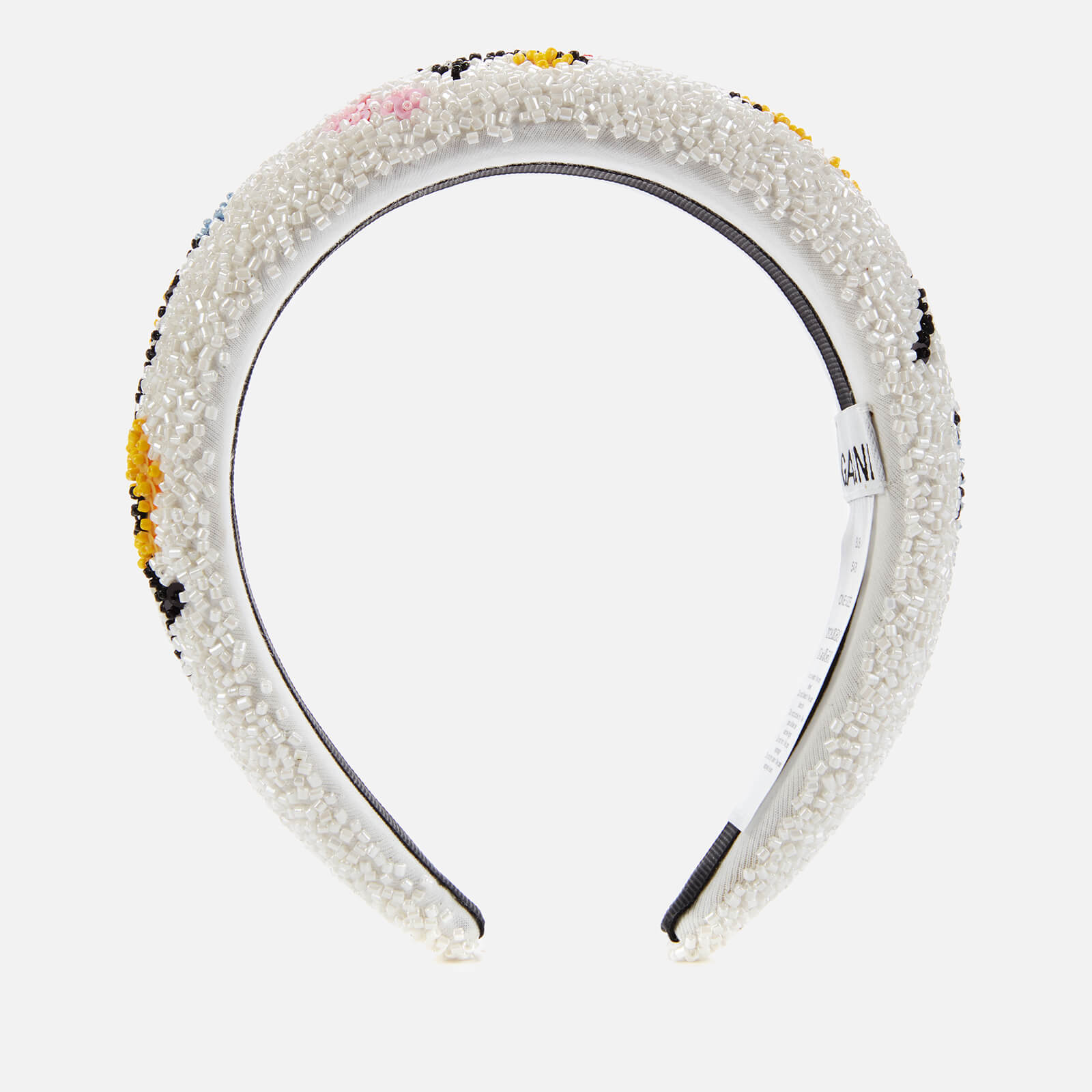 Ganni Women's Padded Beaded Hairband - Egret | Coggles