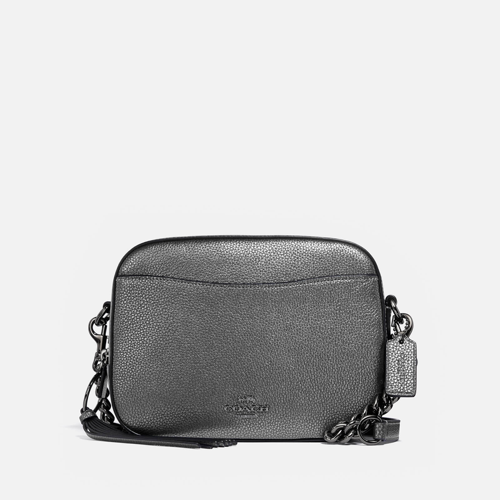 Coach camera bag metallic deals