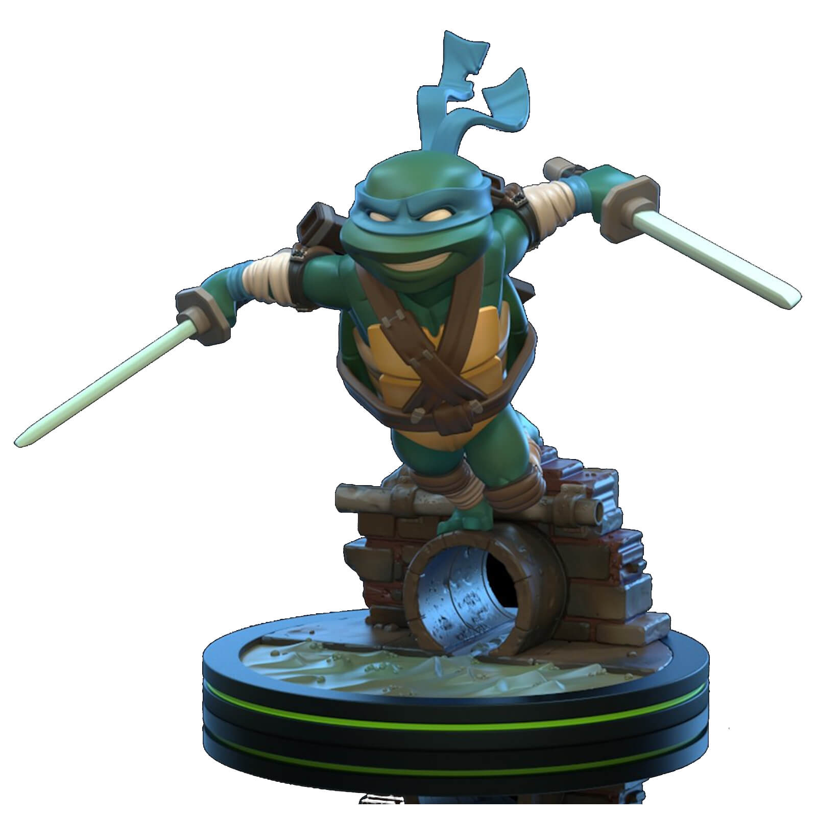 Quantum Turtle Quantum Mechanix Teenage Mutant Ninja Turtles Leonardo Q-Fig | Zavvi UK