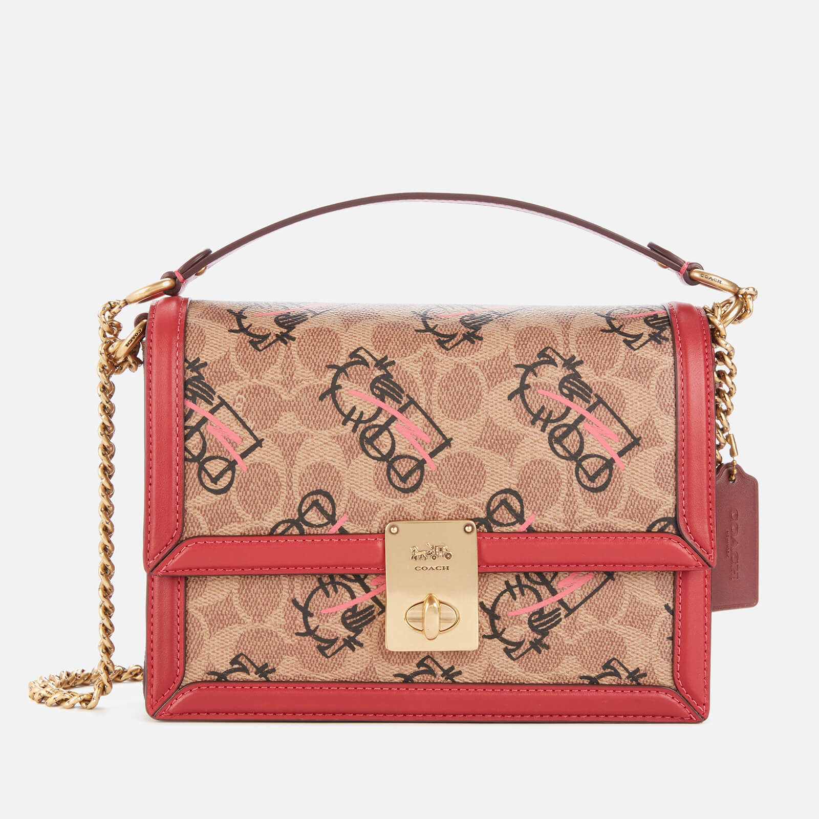 バッグ 1917 Coach Accessory Porch Signature Red 1917 Coach Accessory Porch Signature Red
