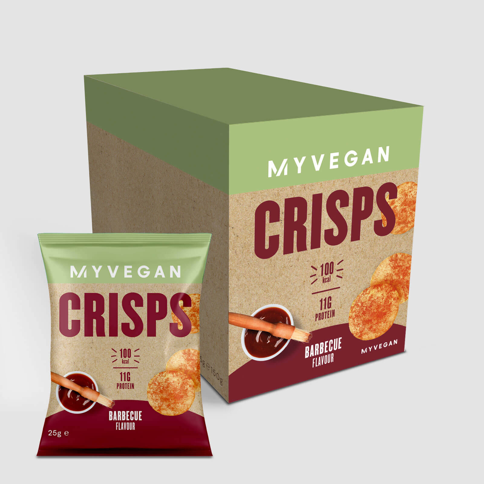 Vegan Protein Crisps - 6 x 25g - Barbecue