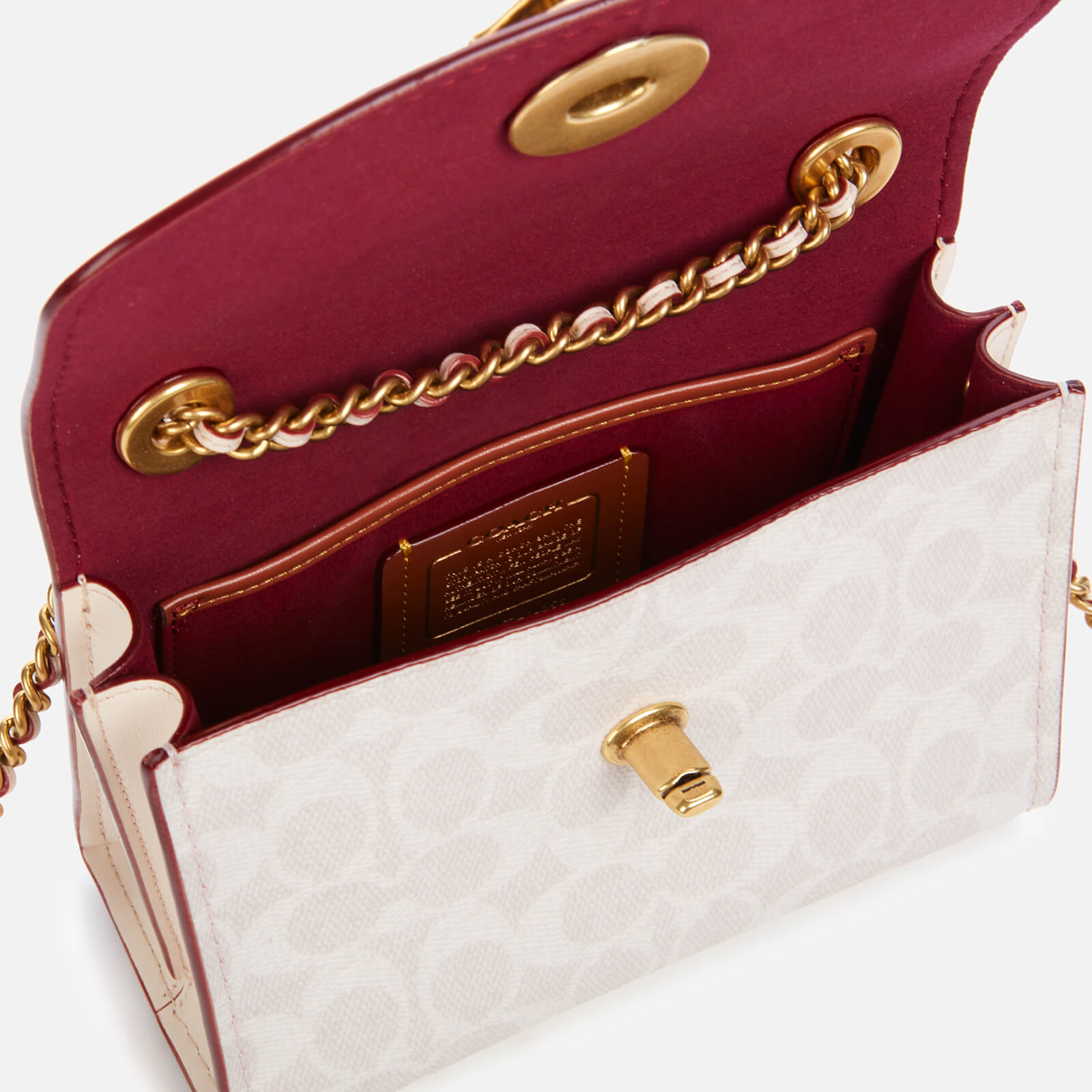 Coach Women s Signature Parker 18 Shoulder Bag Chalk Coggles