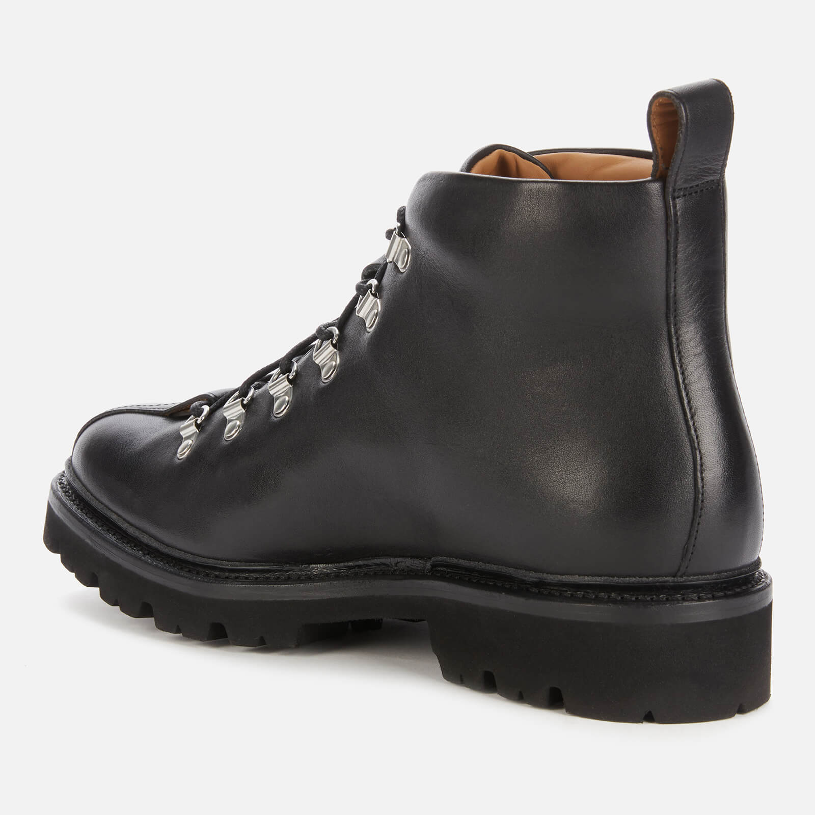 Grenson Men s Bobby Leather Hiking Style Boots Black