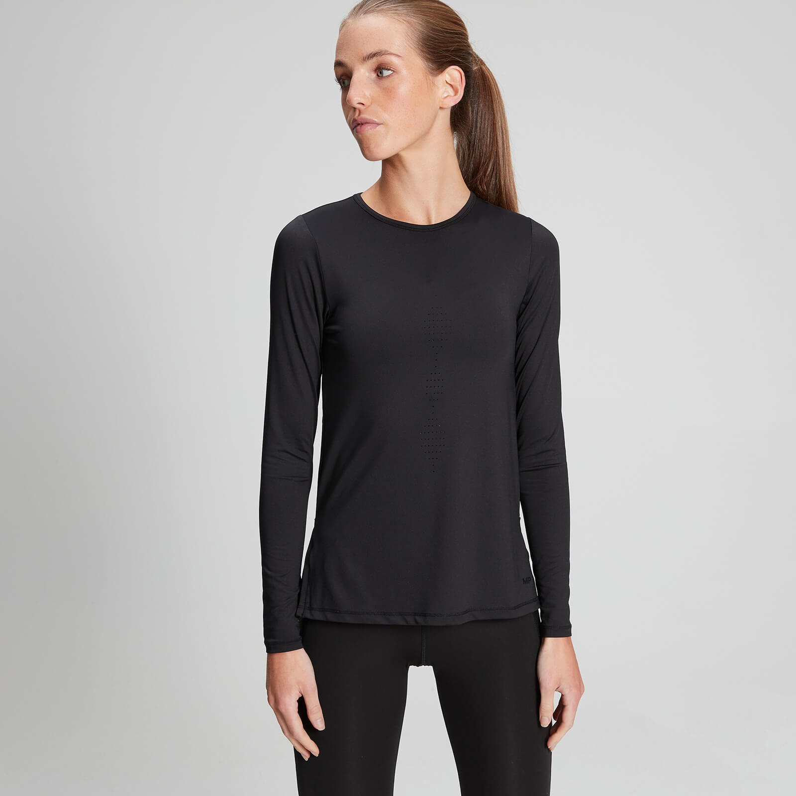 MP ženska majica s dugim rukavima Velocity – crna
