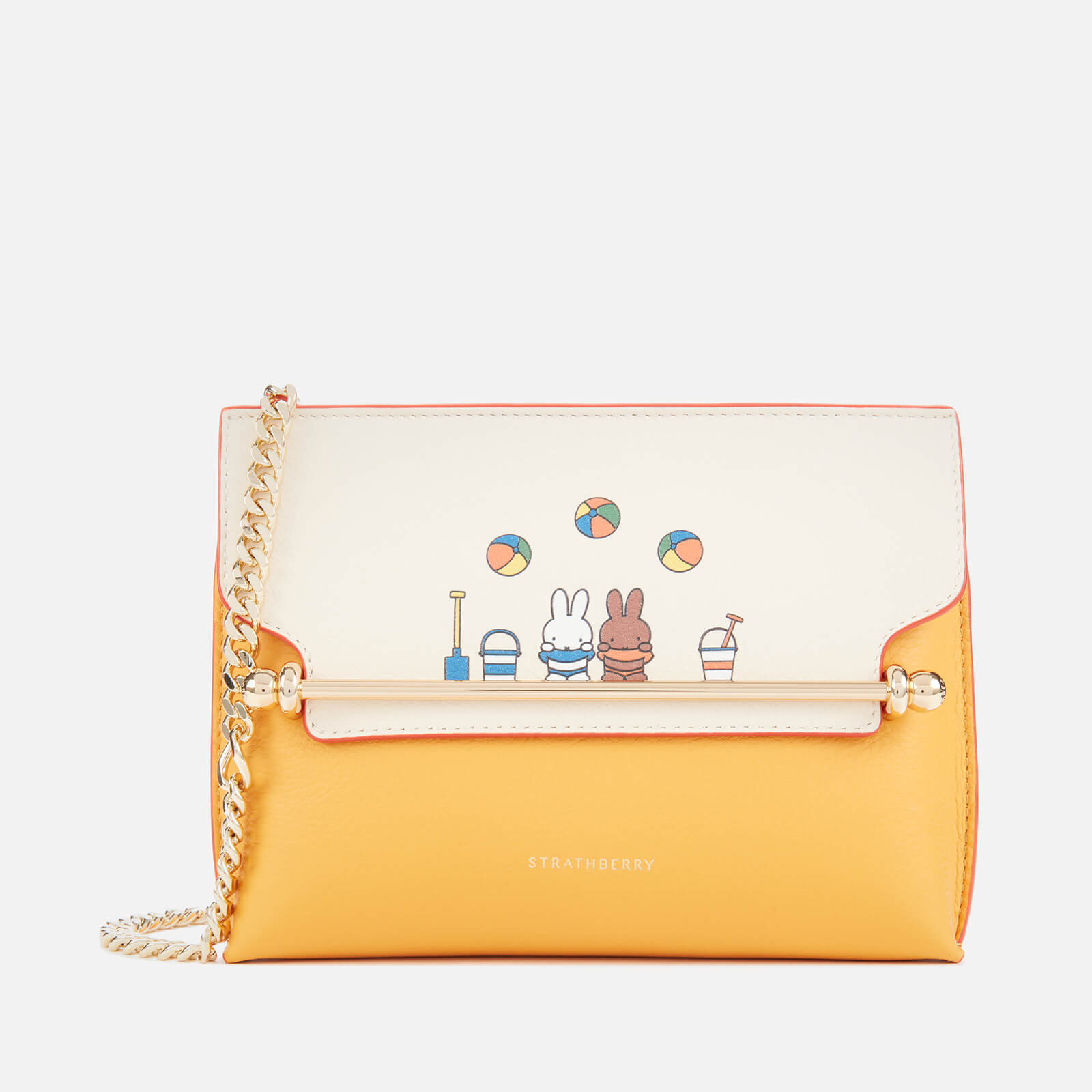 Strathberry X Miffy Women s Beach Stylist Mini Shoulder Bag Vanilla Blossom Yellow Coggles