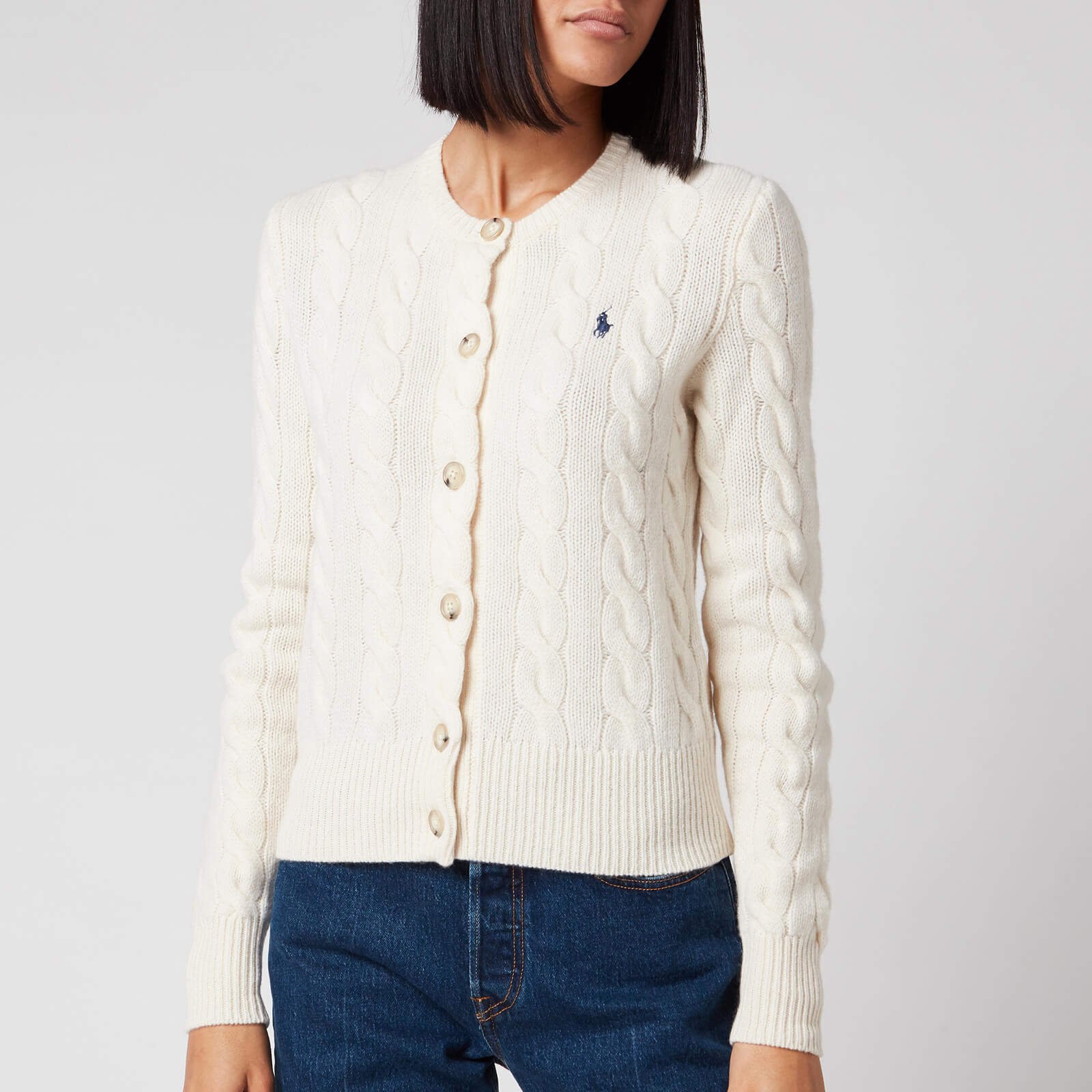 Polo Ralph Lauren Women's Long Sleeve Cardigan - Cream - XS